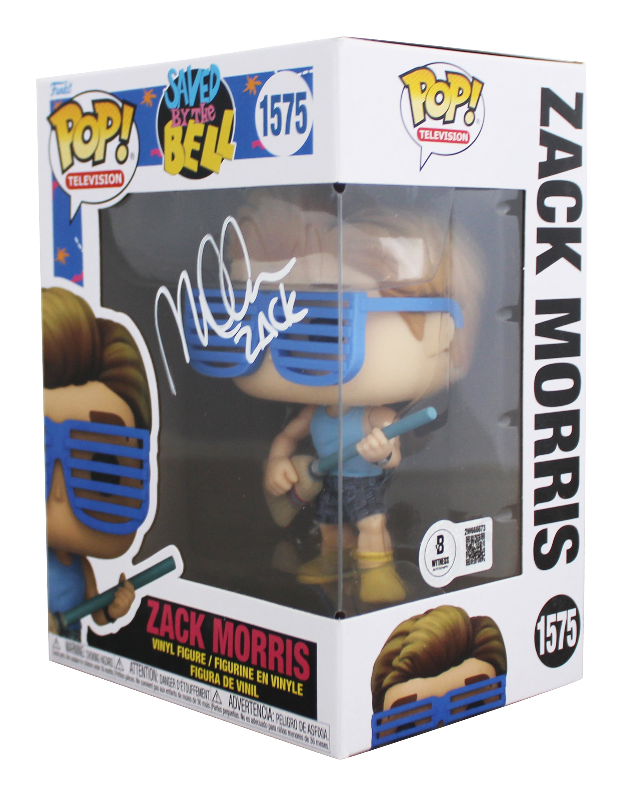 Mark-Paul Gosselaar Saved By The Bell "Zack" Signed #1575 Funko Pop Figure BAS 4