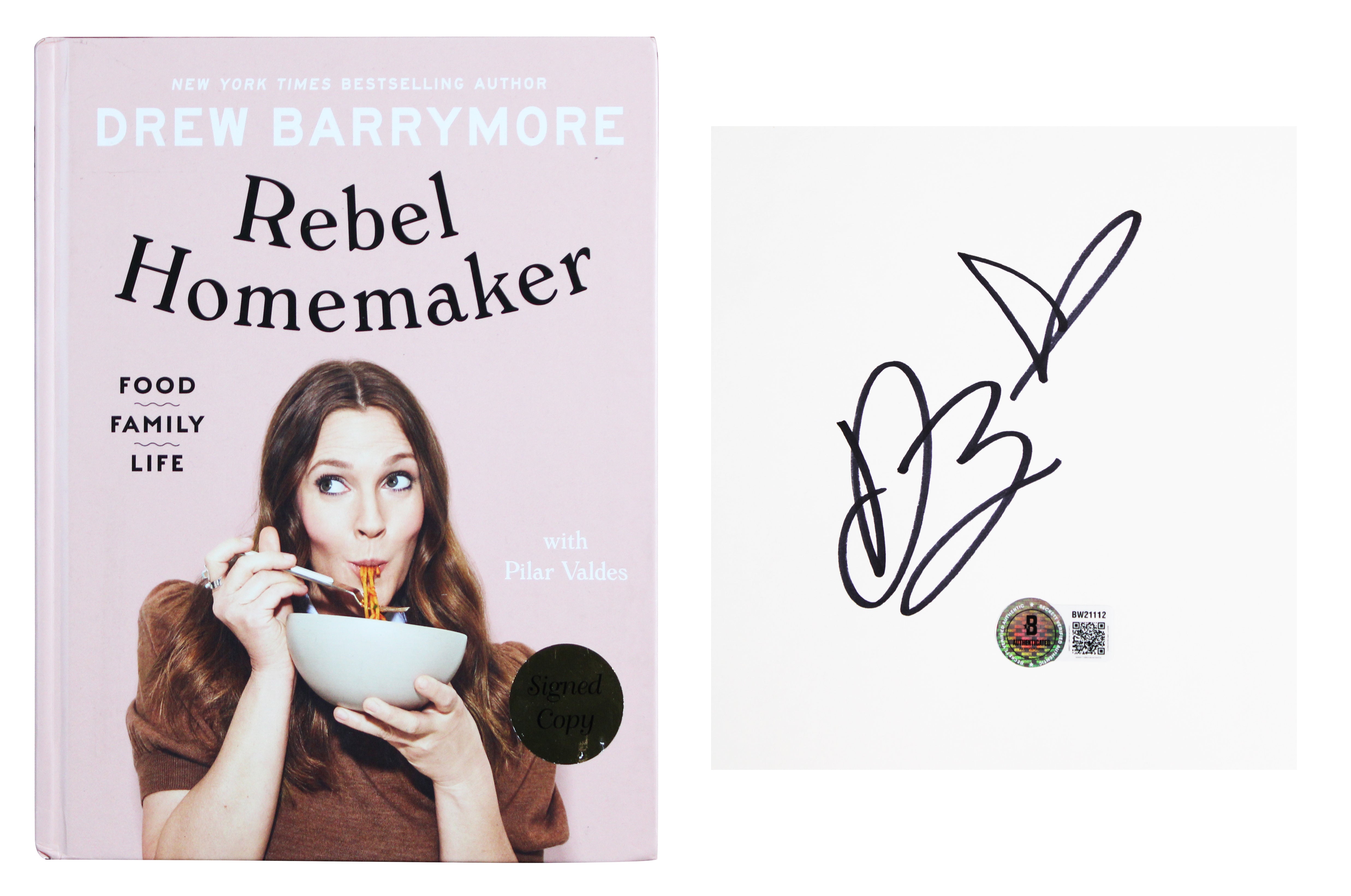 Drew Barrymore Authentic Signed Rebel Homemaker Hardcover Book Autographed BAS