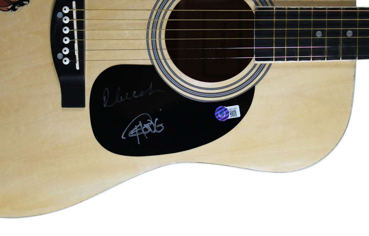 Cheech Marin & Tommy Chong Up in Smoke Signed Acoustic Guitar BAS Wit #WZ12431