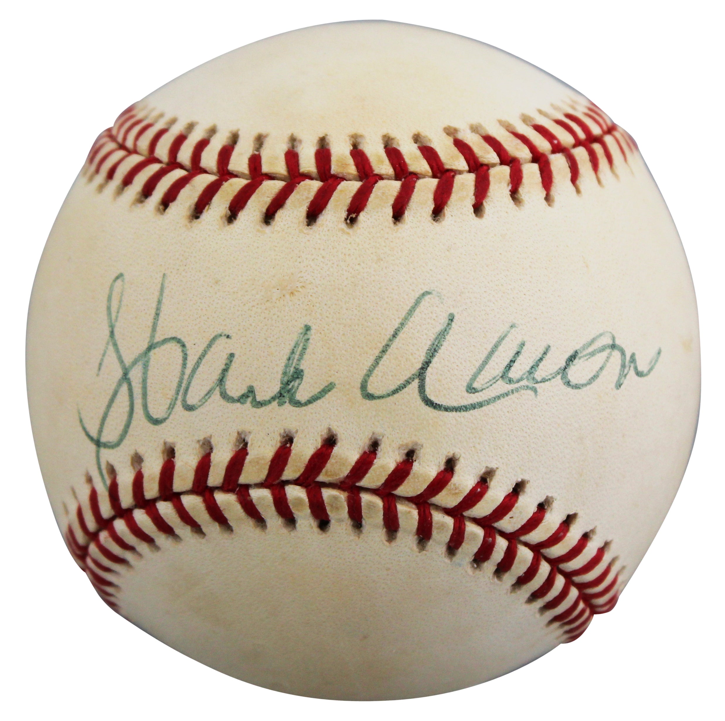 Braves Hank Aaron Authentic Signed Leonard Coleman ONL Baseball BAS #AE64045