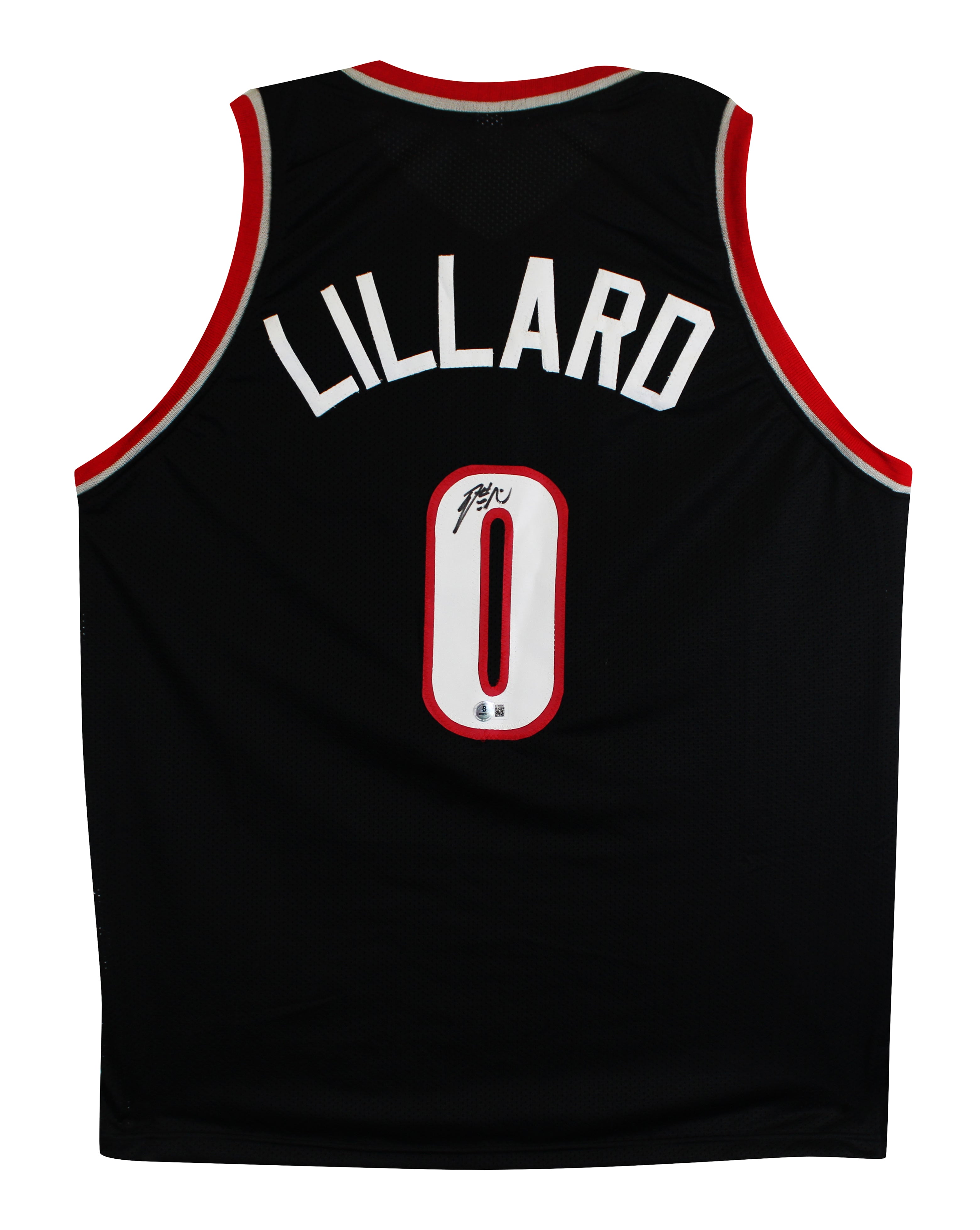 Damian Lillard Authentic Signed Black Pro Style Jersey Autographed BAS 2