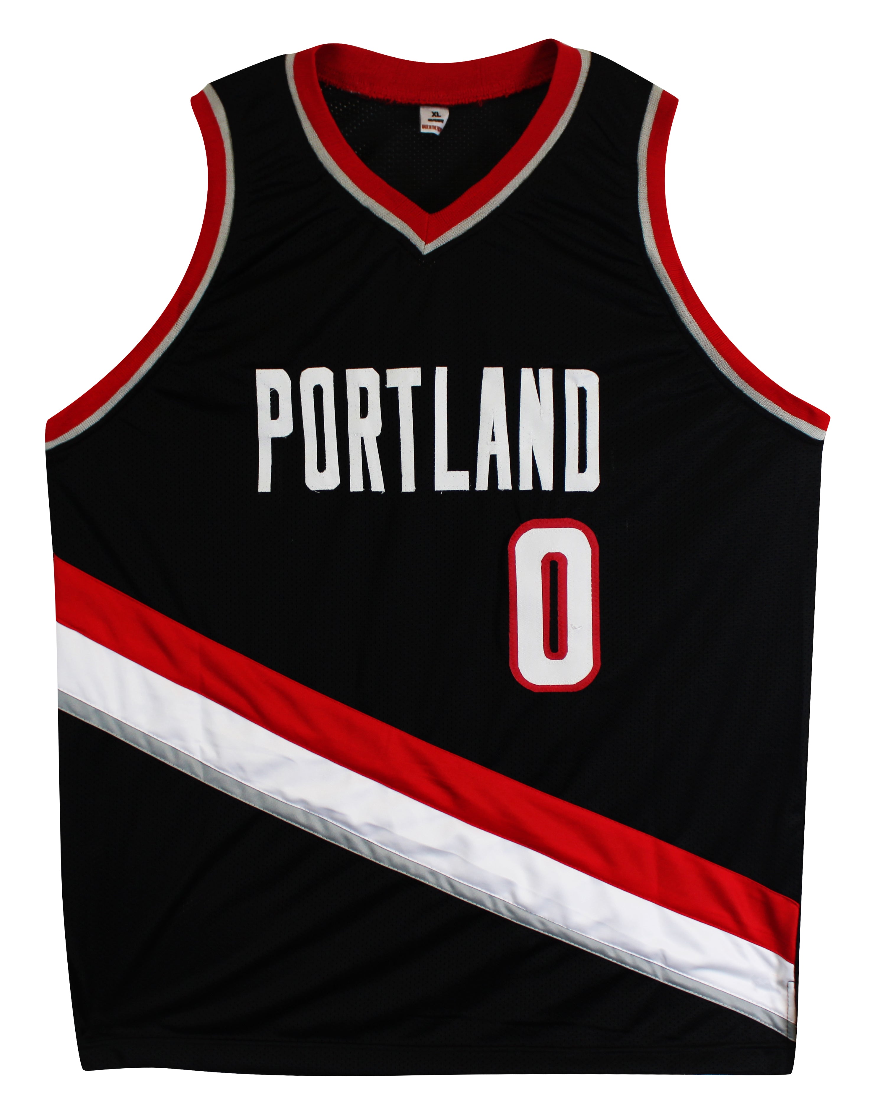 Damian Lillard Authentic Signed Black Pro Style Jersey Autographed BAS 2