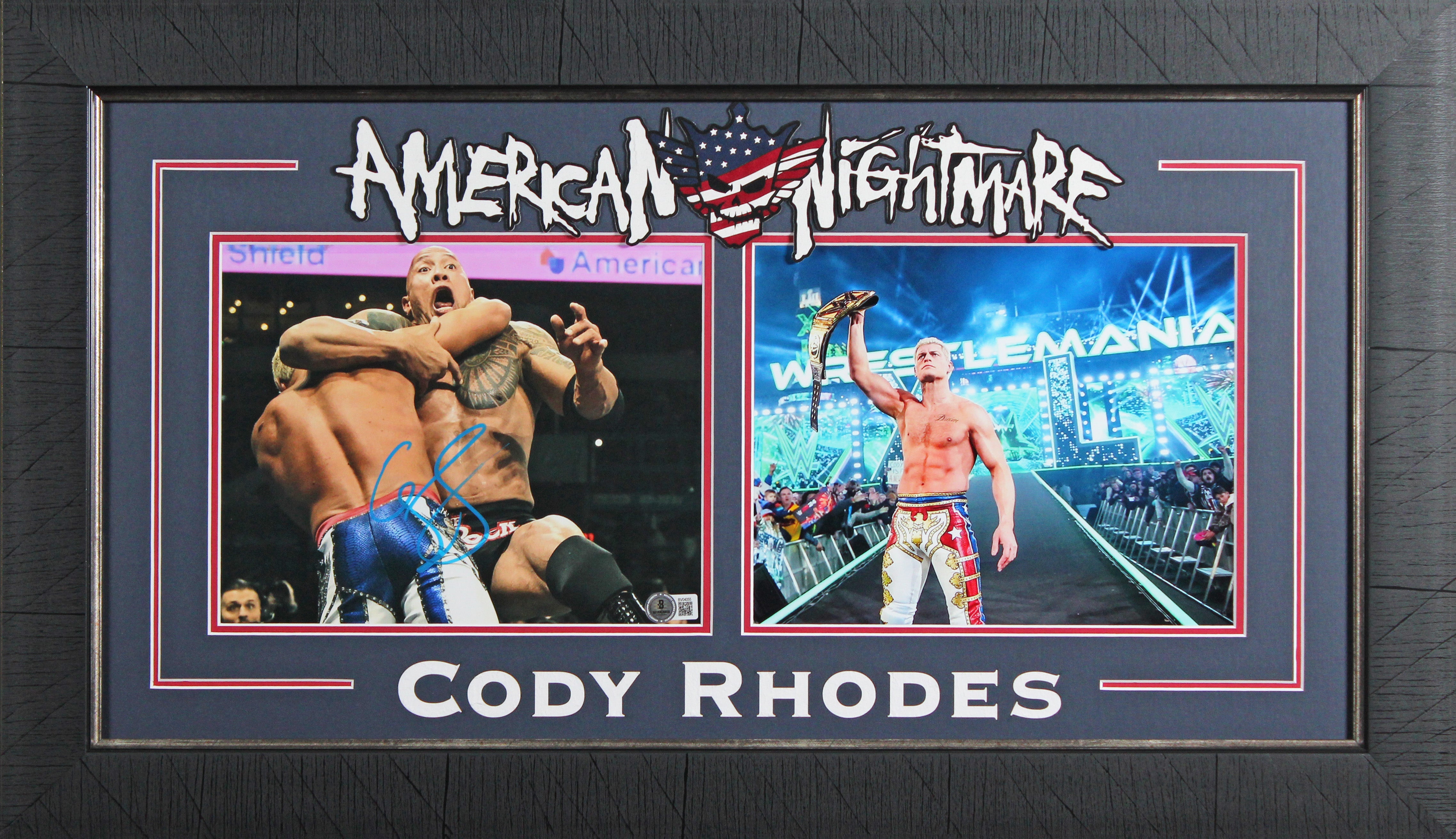 WWE Cody Rhodes Authentic Signed 8x10 Framed Photo Autographed BAS #BC04055