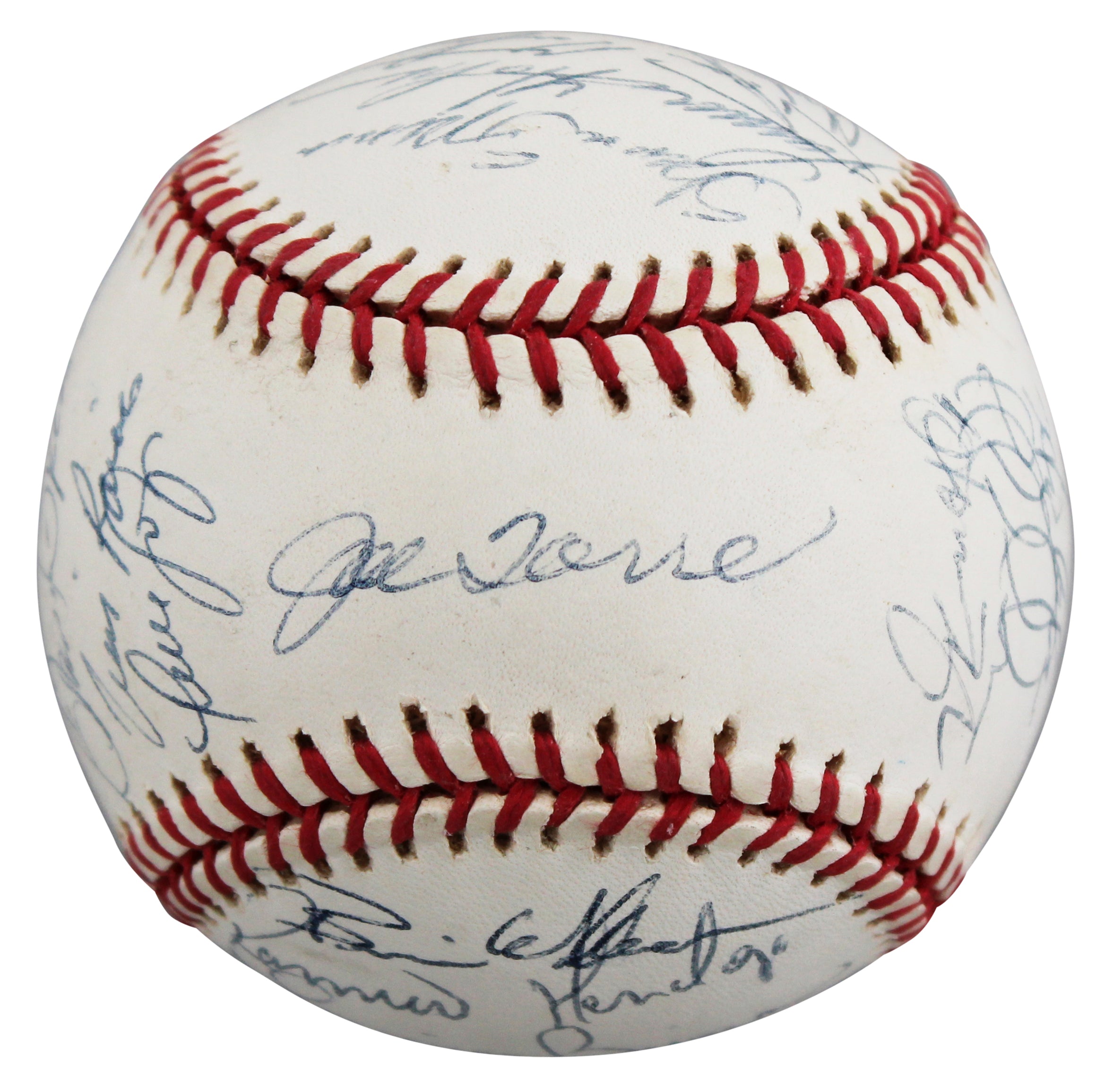 1998 Yankees (31) Torre, Rivera, Raines Signed WS Logo OML Baseball BAS #AE13971