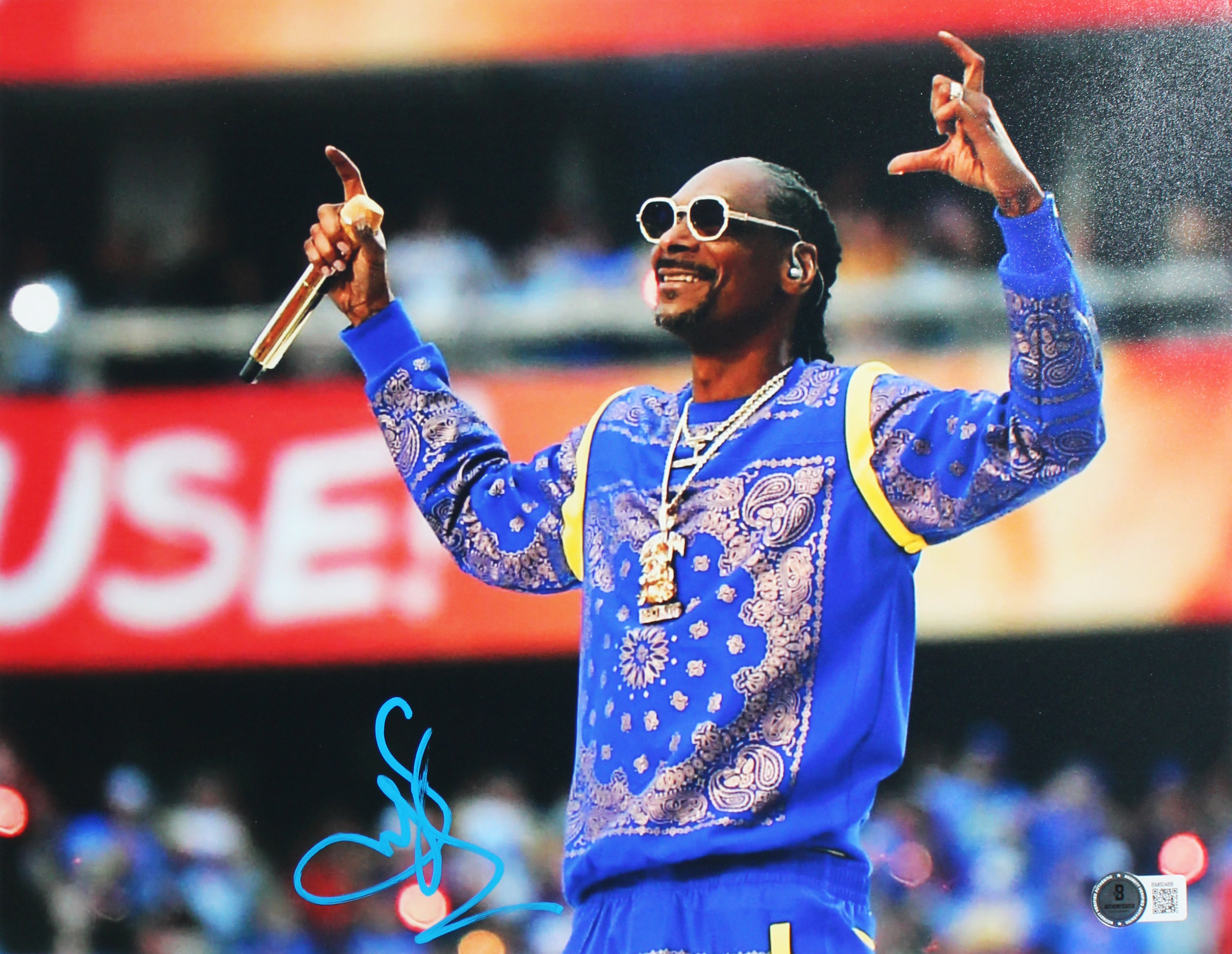 Snoop Dogg Authentic Signed 11x14 Framed Photo Autographed BAS #BM60488