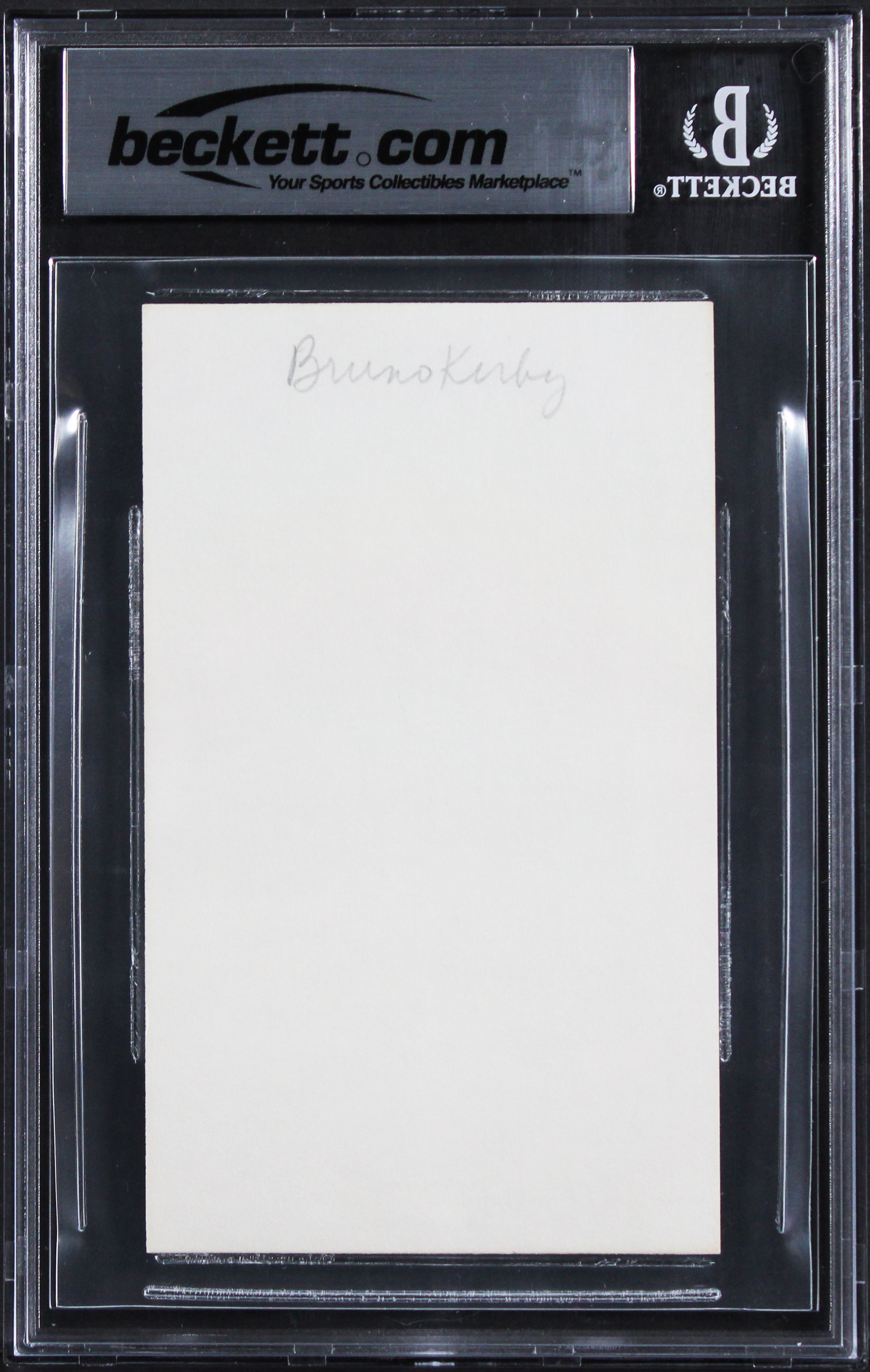 Bruno Kirby City Slickers Authentic Signed 3x5 Index Card BAS Slabbed 2