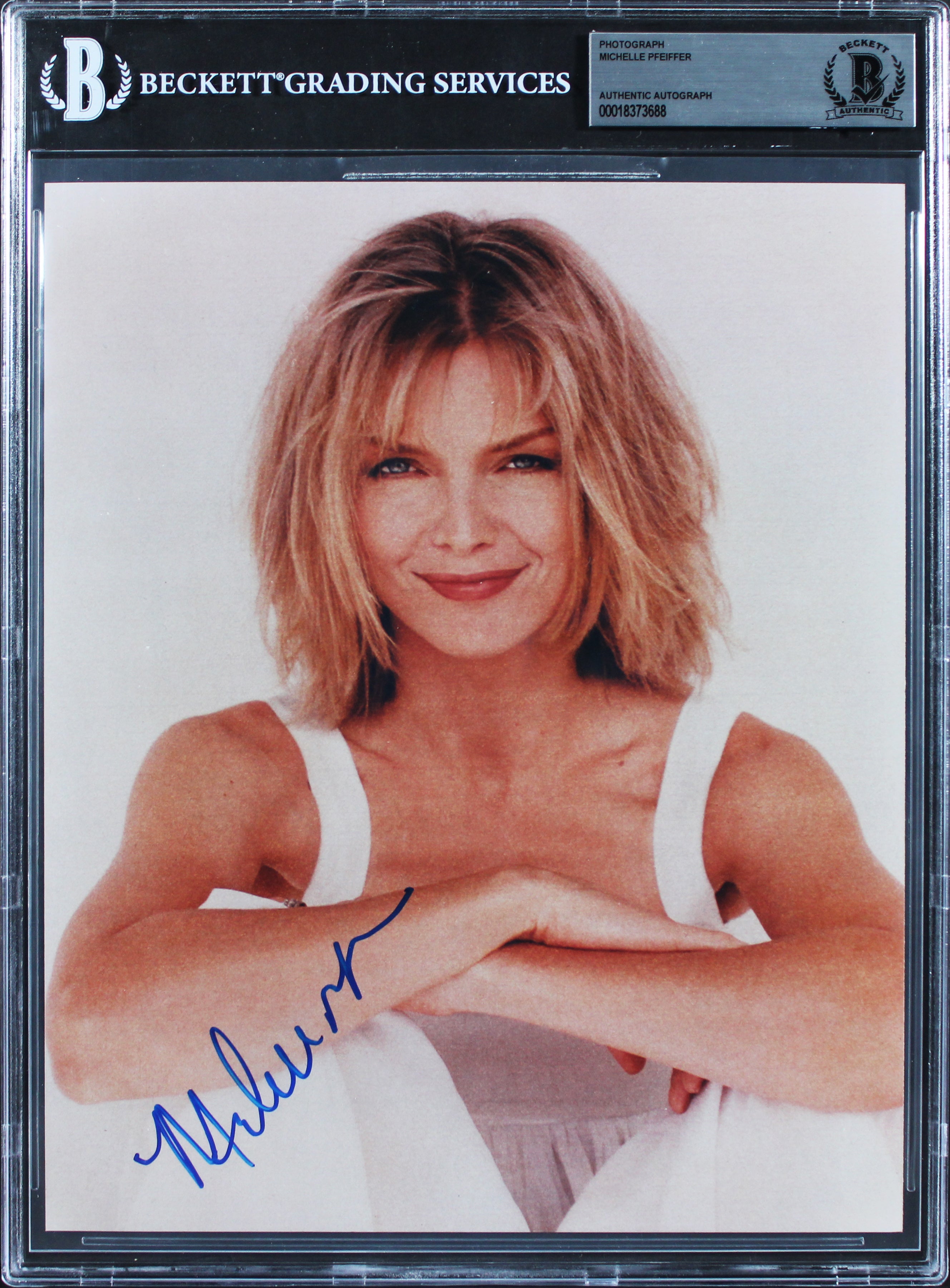 Michelle Pfeiffer Dangerous Minds Authentic Signed 8x10 Photo BAS Slabbed
