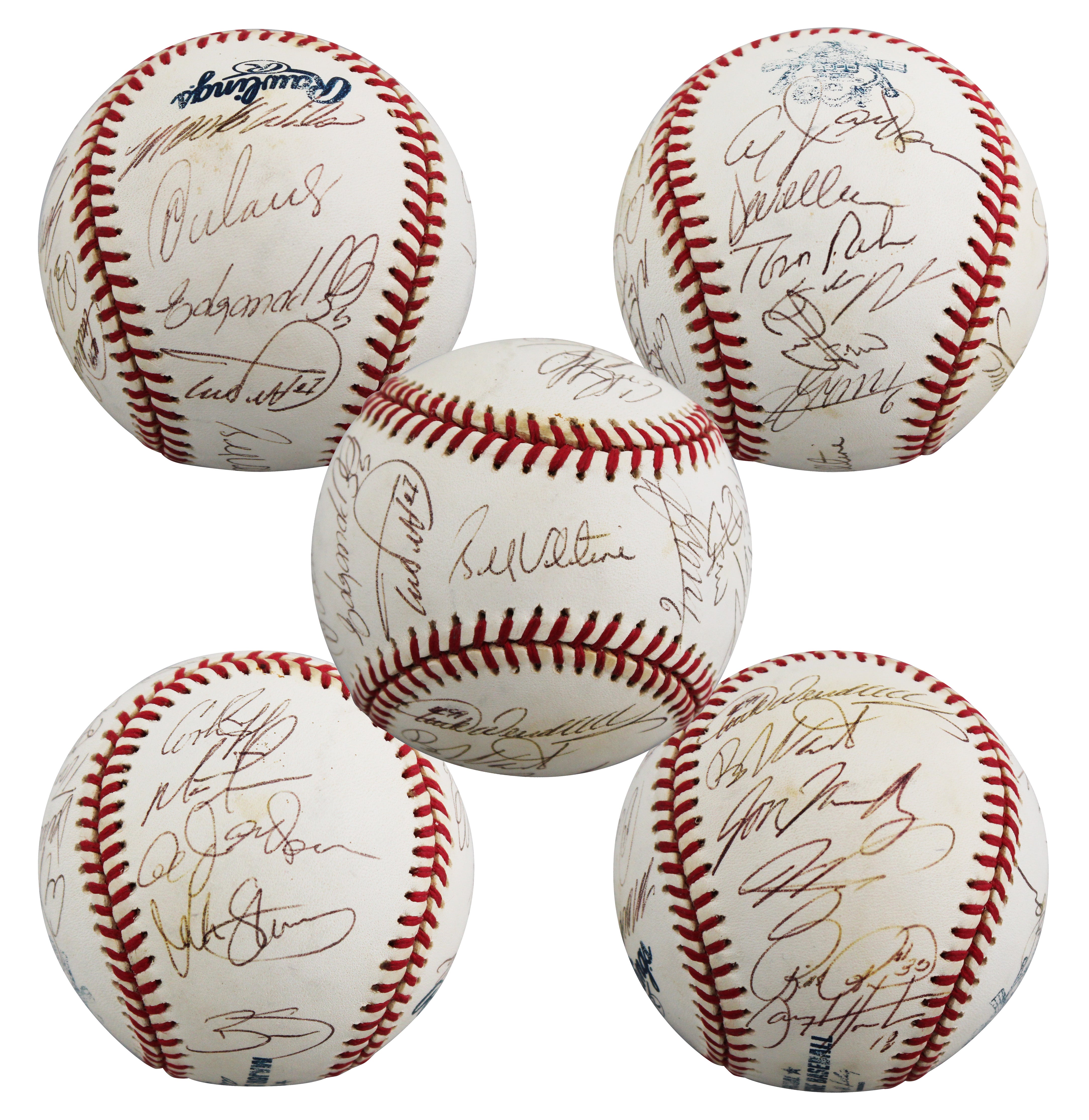 2000 Mets (20) Valentine, Piazza, Ventura Signed ONL Baseball BAS #AG007241