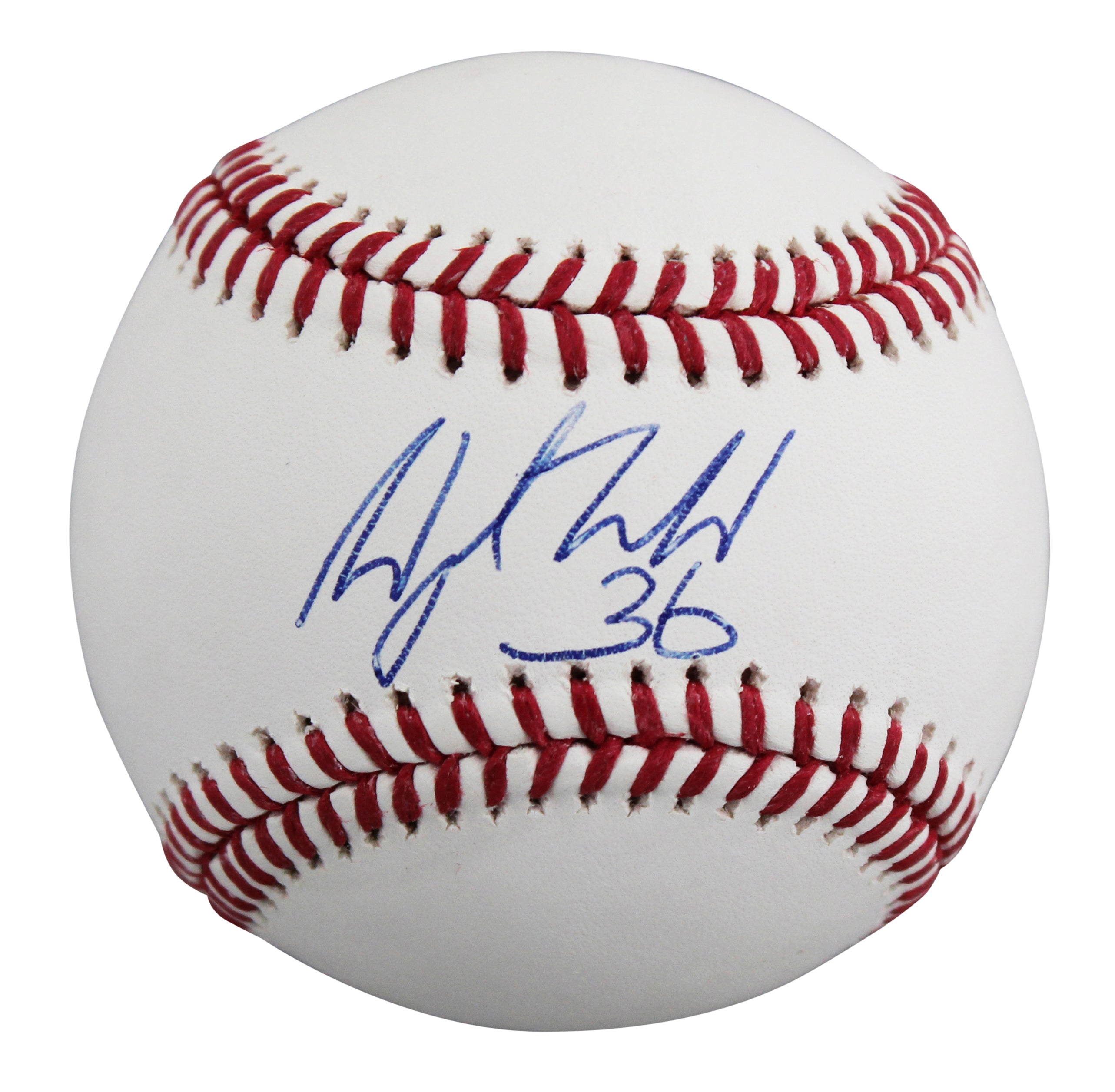 Rangers Wyatt Langford Authentic Signed Robert Manfred OML Baseball JSA #AU76574