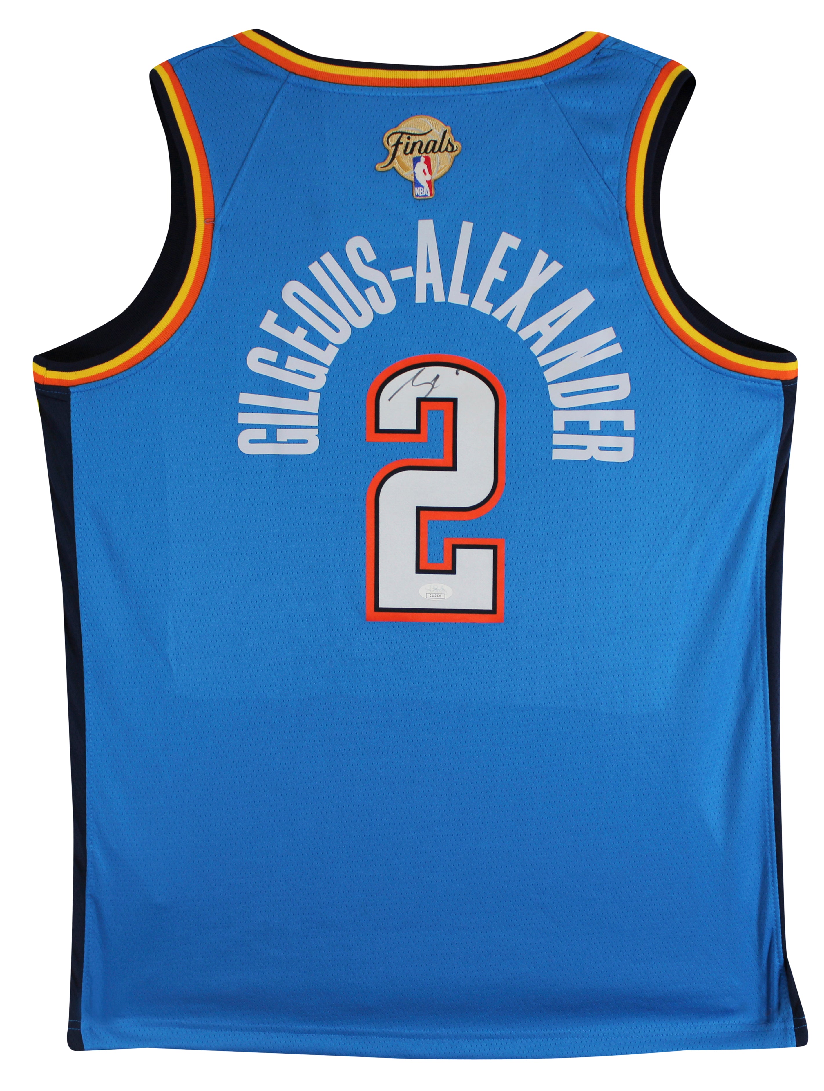 Thunder Shai Gilgeous-Alexander Signed Blue Nike Icon Ed. Jersey JSA #CD42320