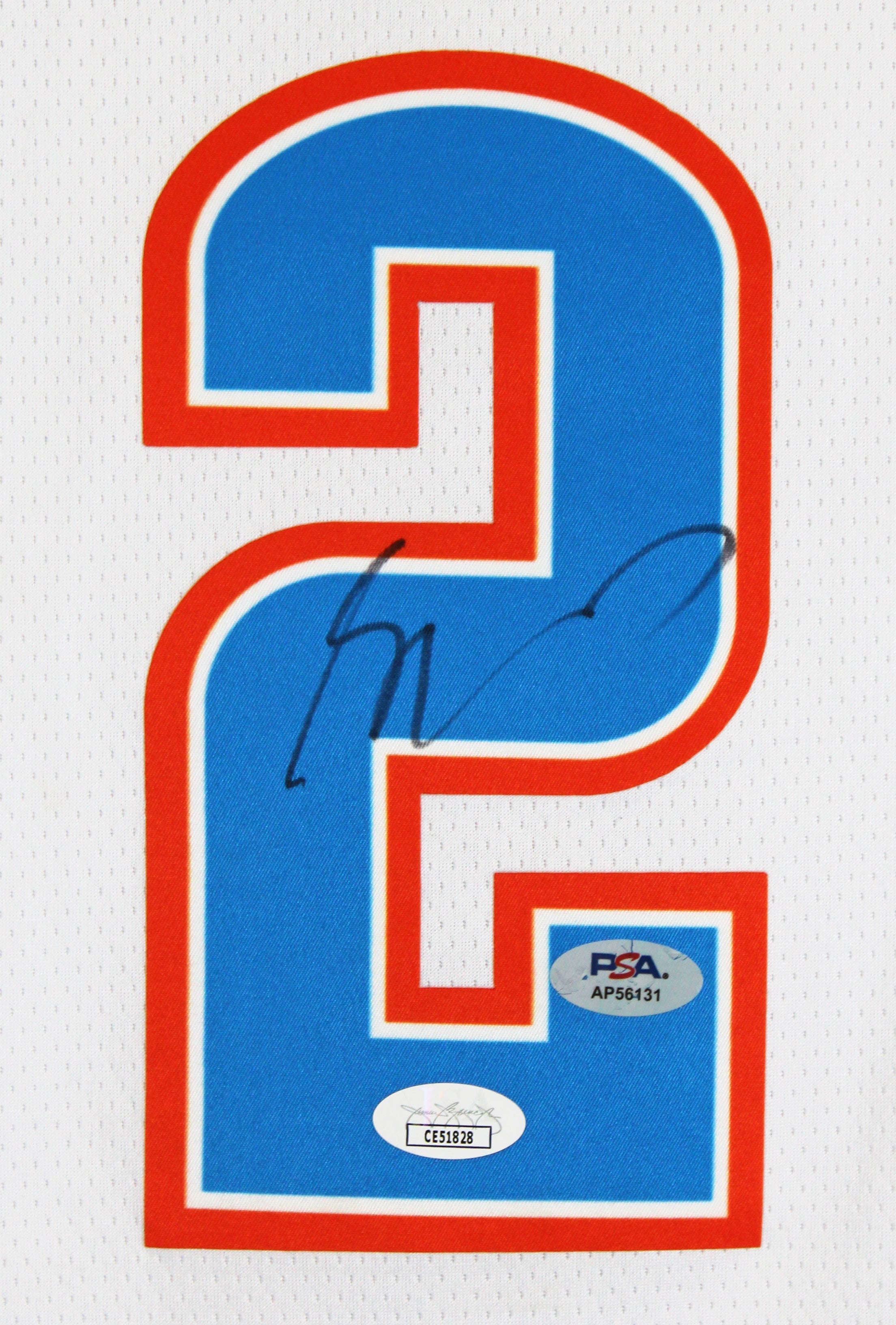 Thunder Shai Gilgeous-Alexander Signed White Nike Swingman Jersey PSA #AP56131