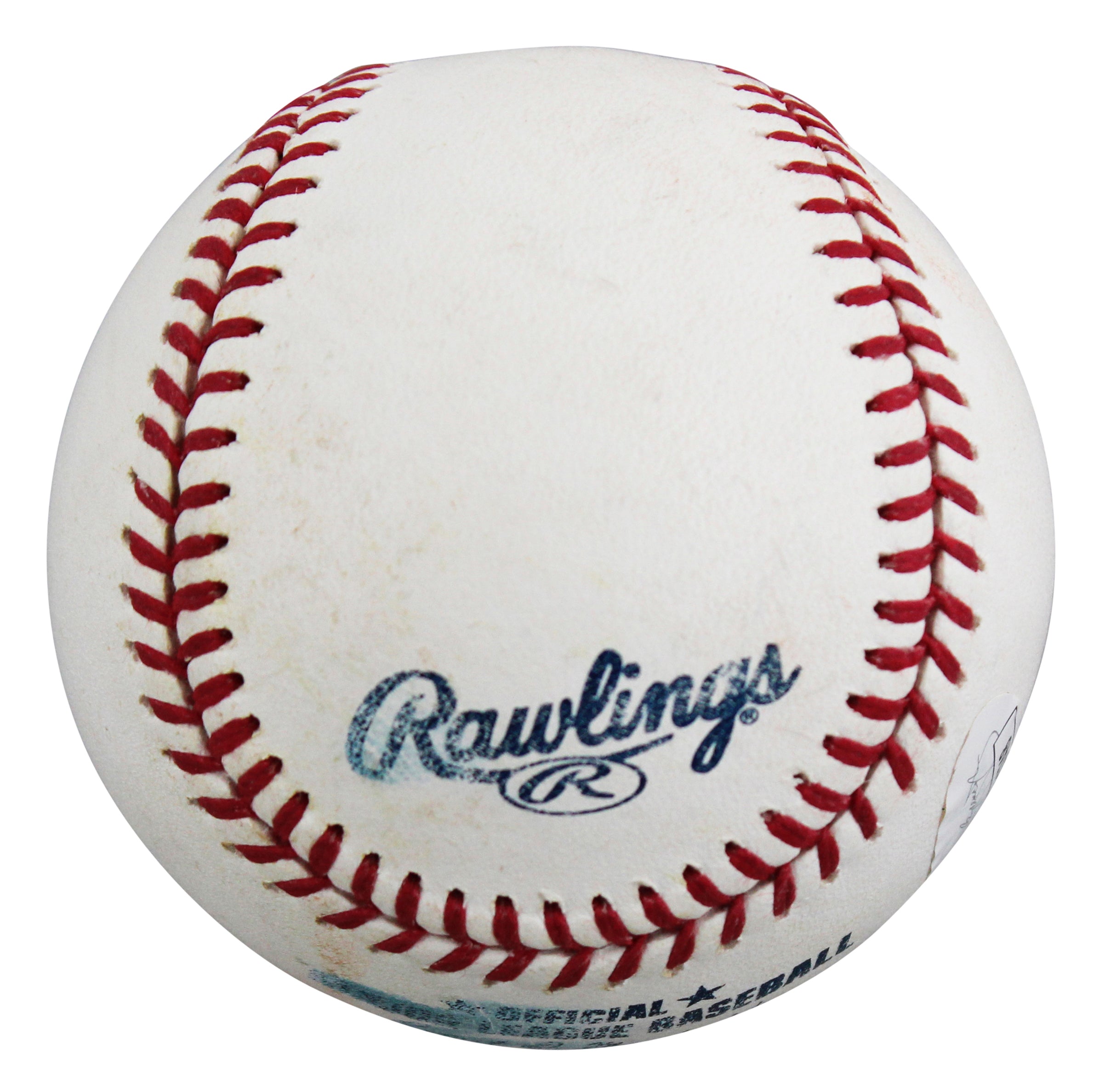 Rangers Ezequiel Duran Signed Practice Used Manfred OML Baseball JSA #AM11748