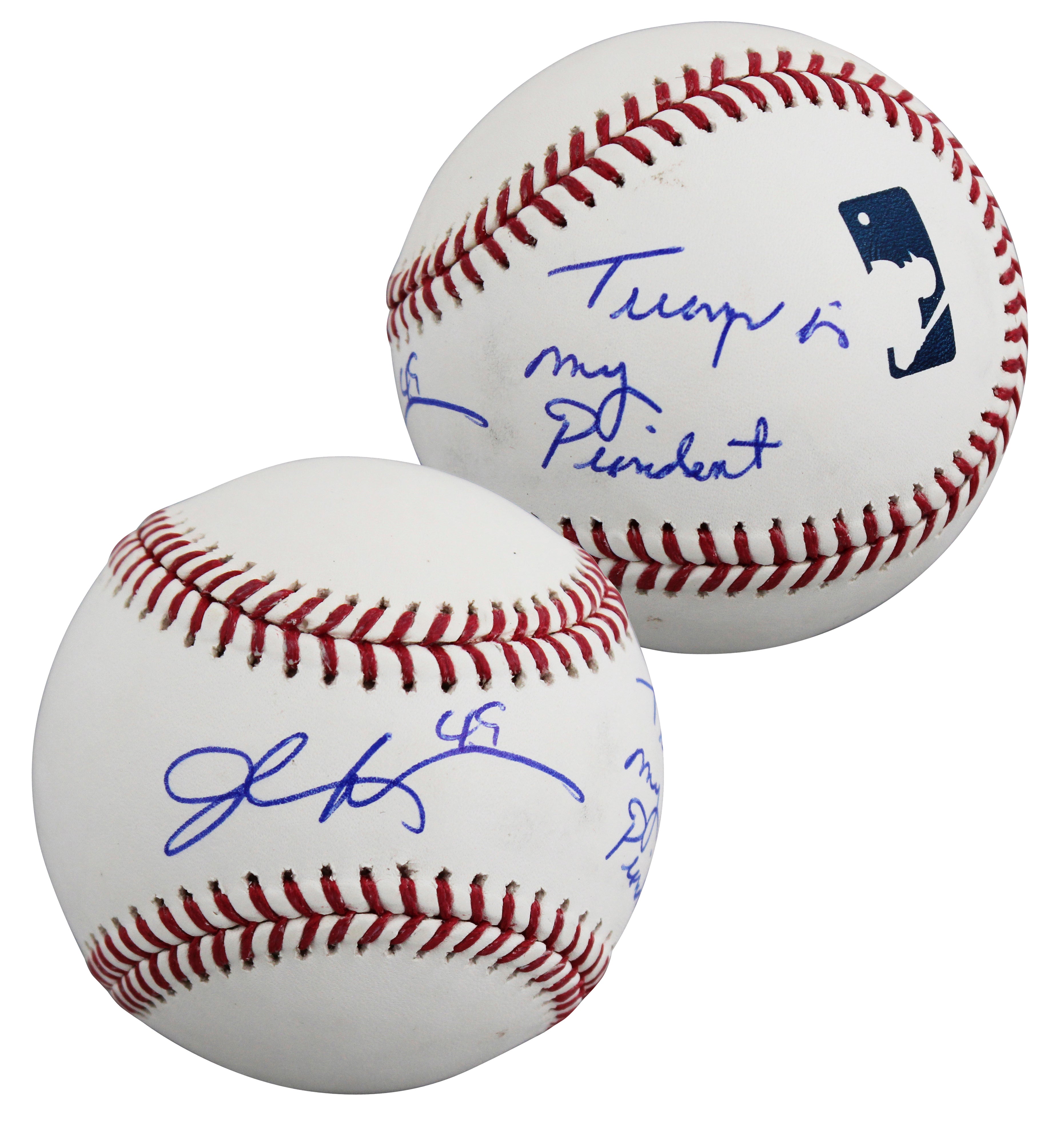 Braves John Rocker "w/ Insc" Signed Robert Manfred OML Baseball JSA #CE86204