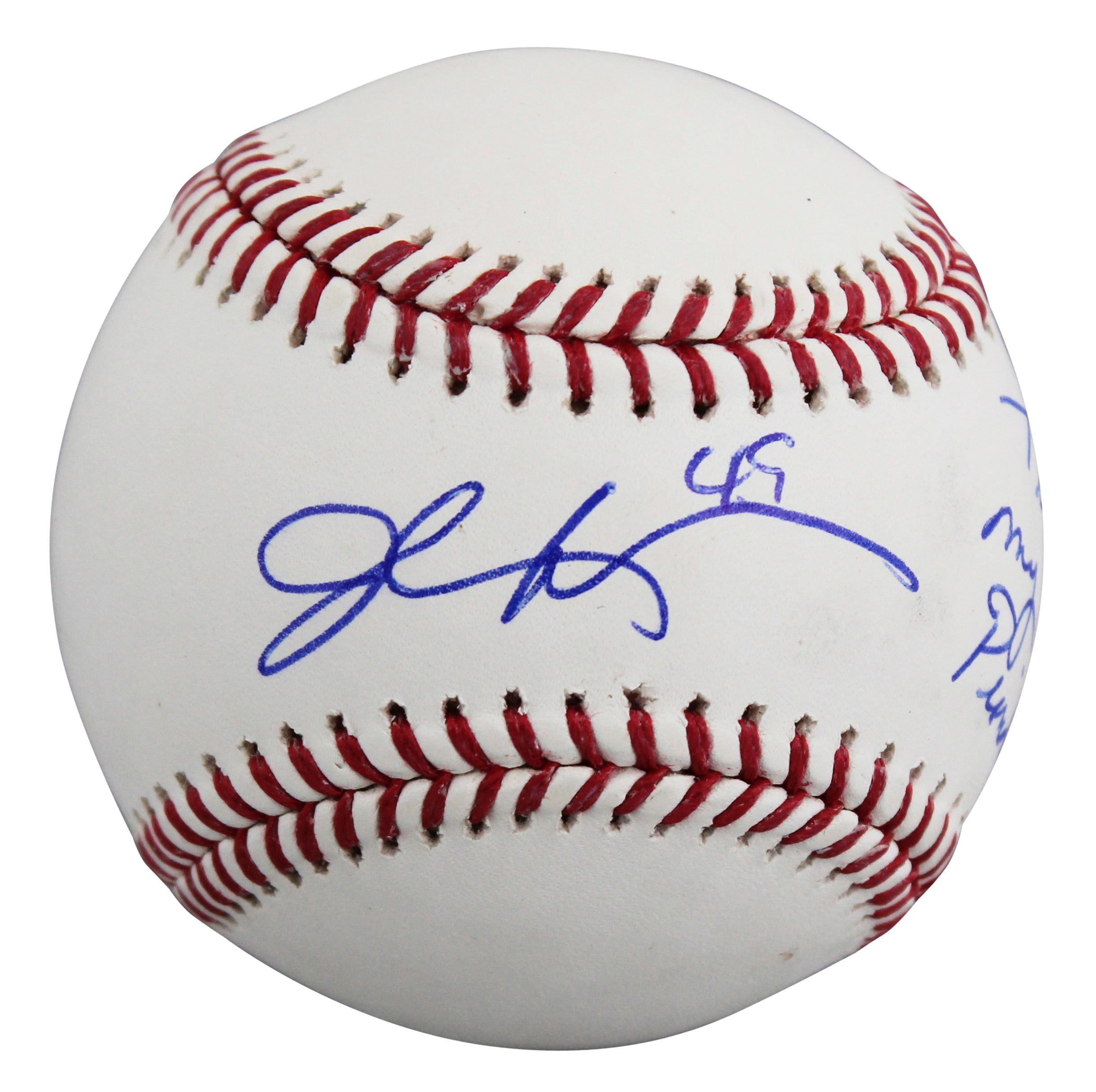 Braves John Rocker "w/ Insc" Signed Robert Manfred OML Baseball JSA #CE86204
