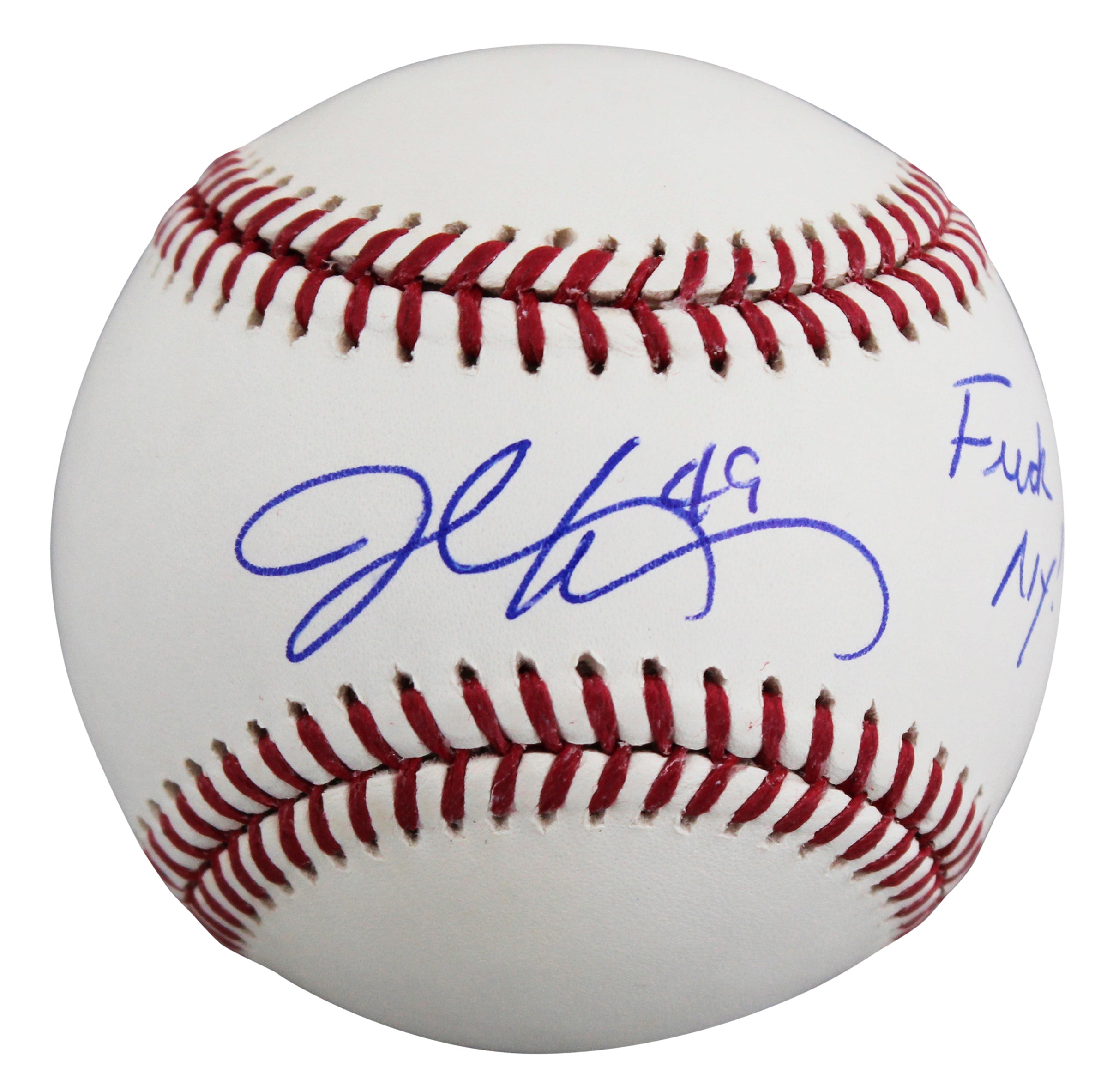 Braves John Rocker "F*** NY!" Signed Robert Manfred OML Baseball JSA #CE86202