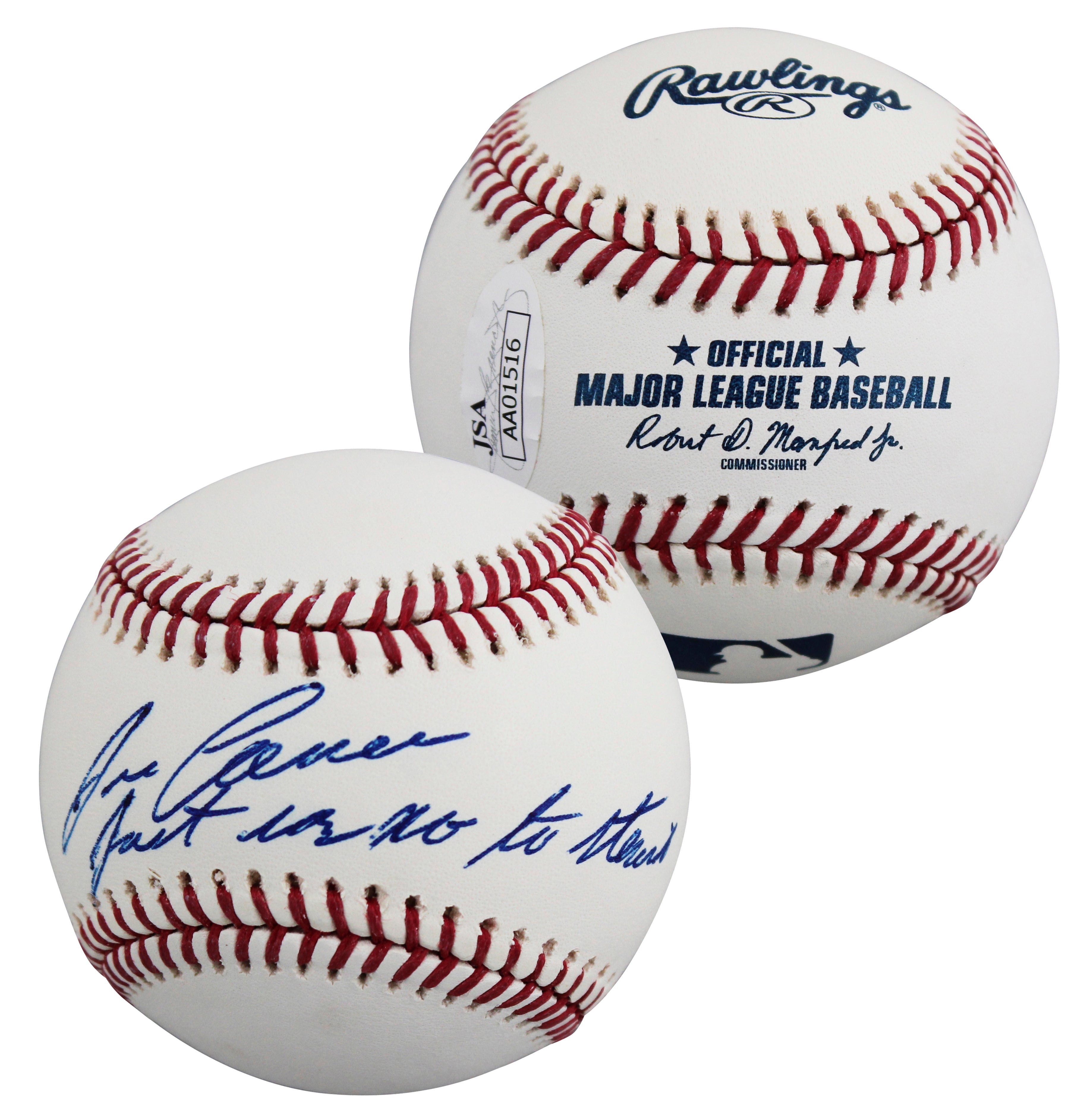 Athletics Jose Canseco "Just Say No to Steroids" Signed Baseball JSA #AA01516