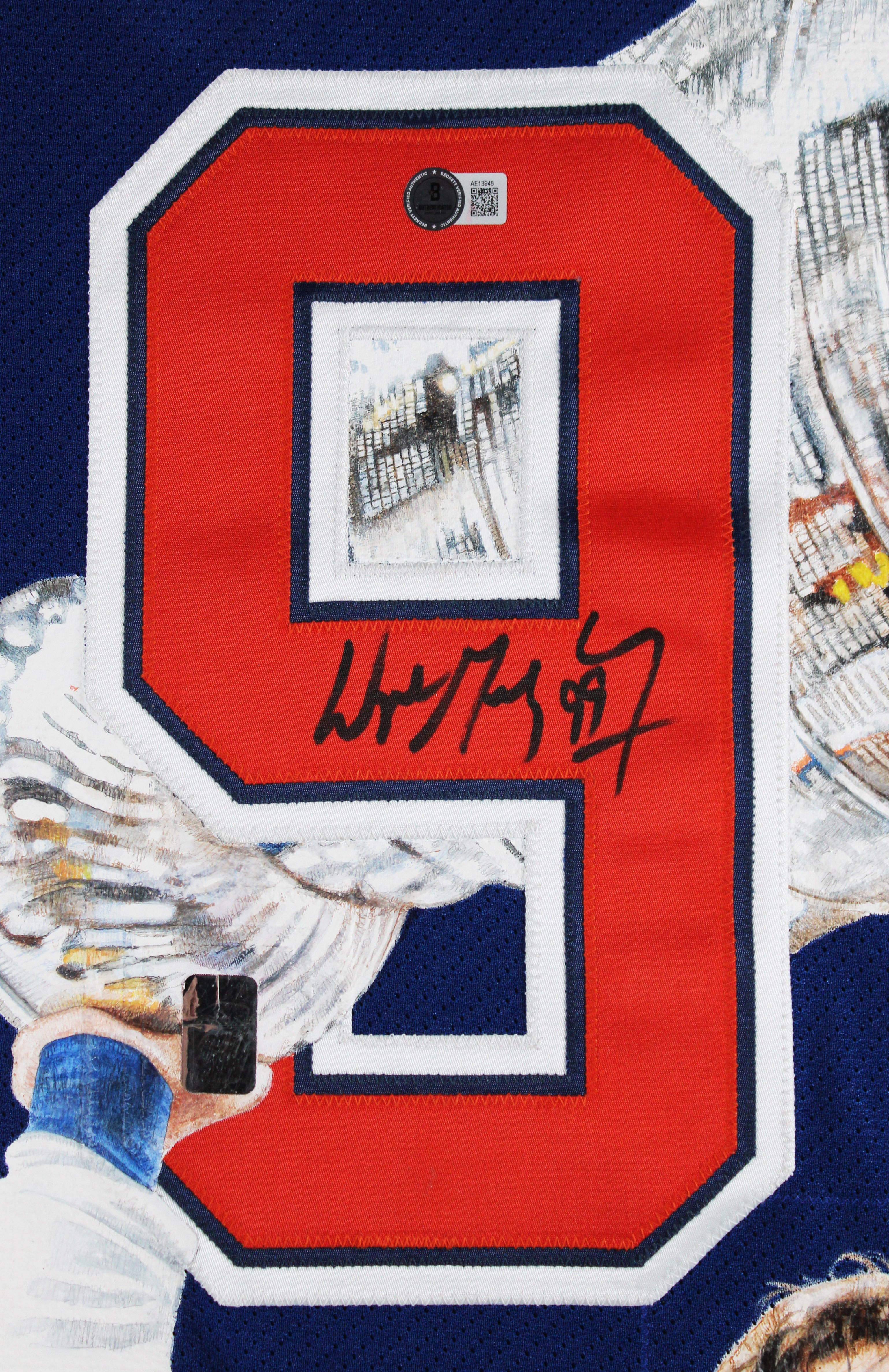 Wayne Gretzky Signed Hand Painted LE 1/1 William Zavala CCM Framed Jersey BAS
