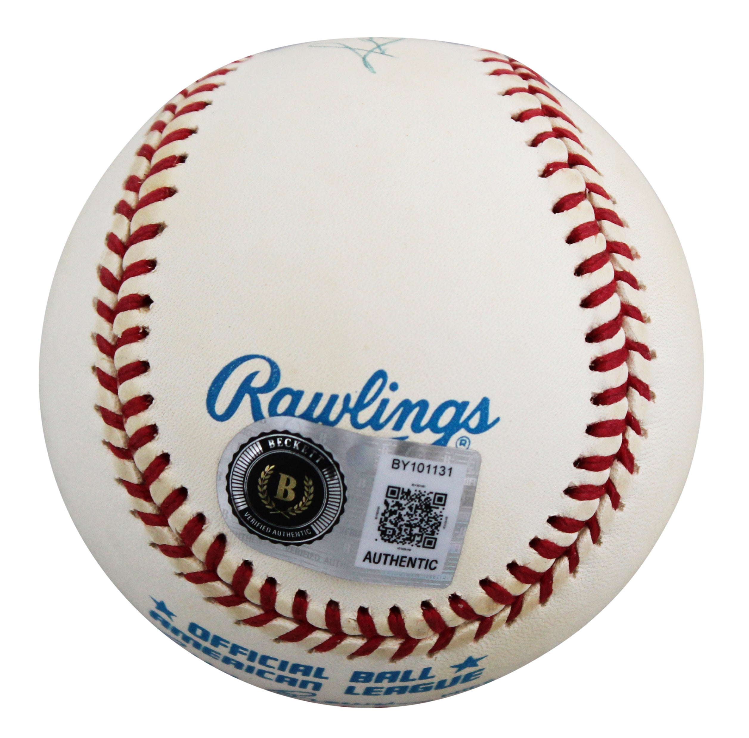 Yankees Reggie Jackson Authentic Signed Bobby Brown OAL Baseball BAS #BY101131