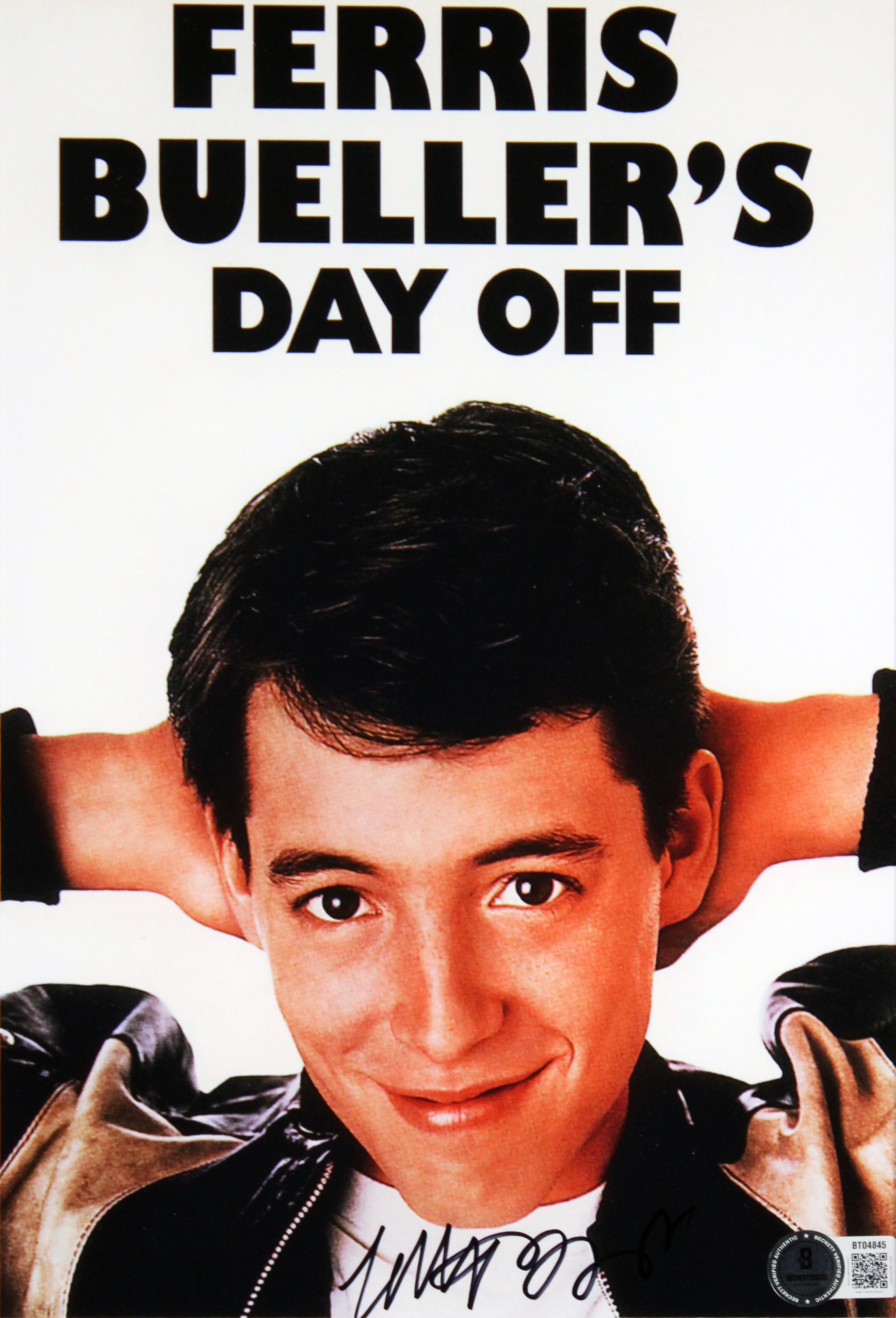 Matthew Broderick Ferris Bueller's Day Off Signed Framed Photo BAS #BT04845