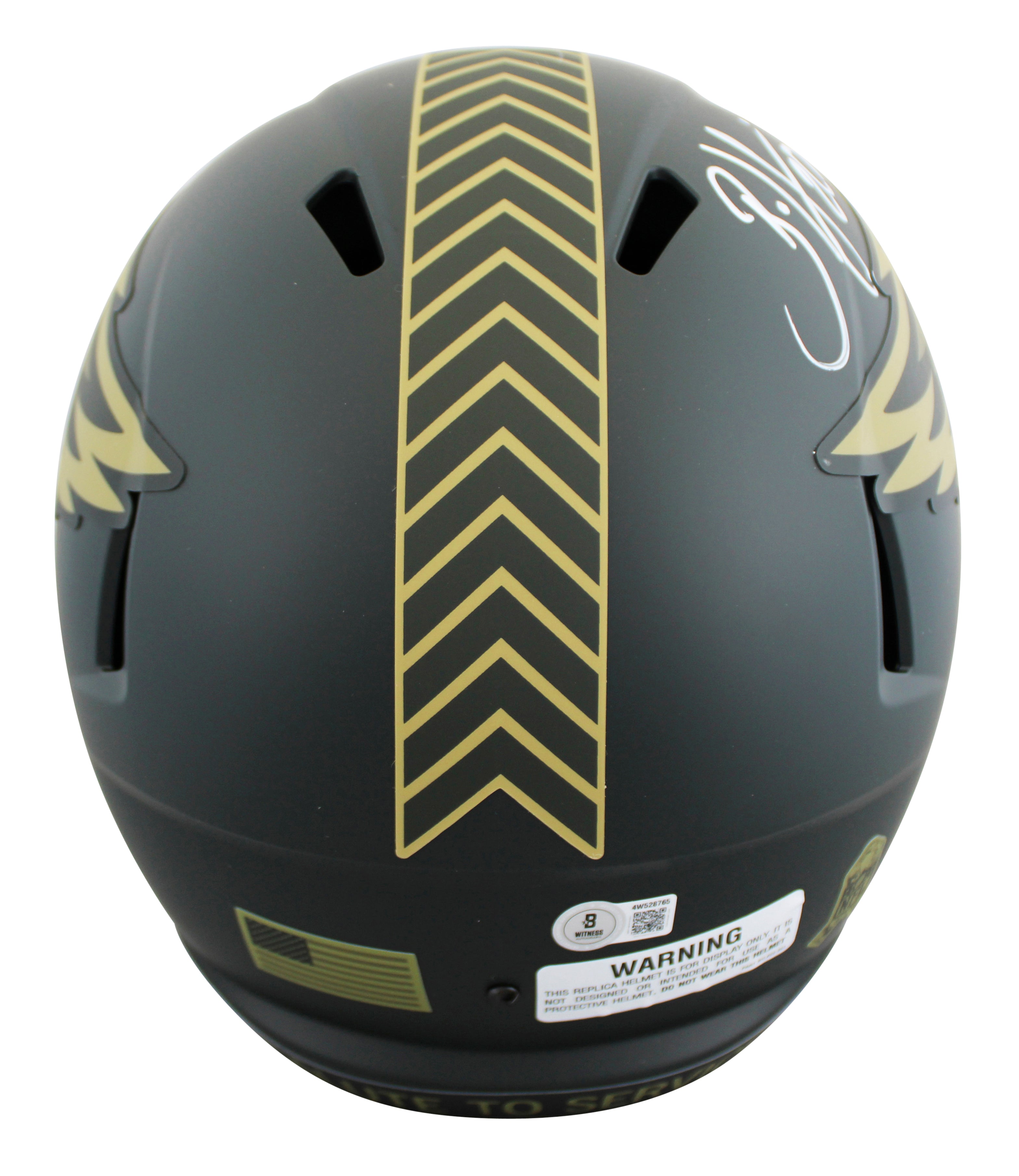 Eagles Brian Dawkins Signed STS IV Full Size Speed Rep Helmet W/ Case BAS Wit