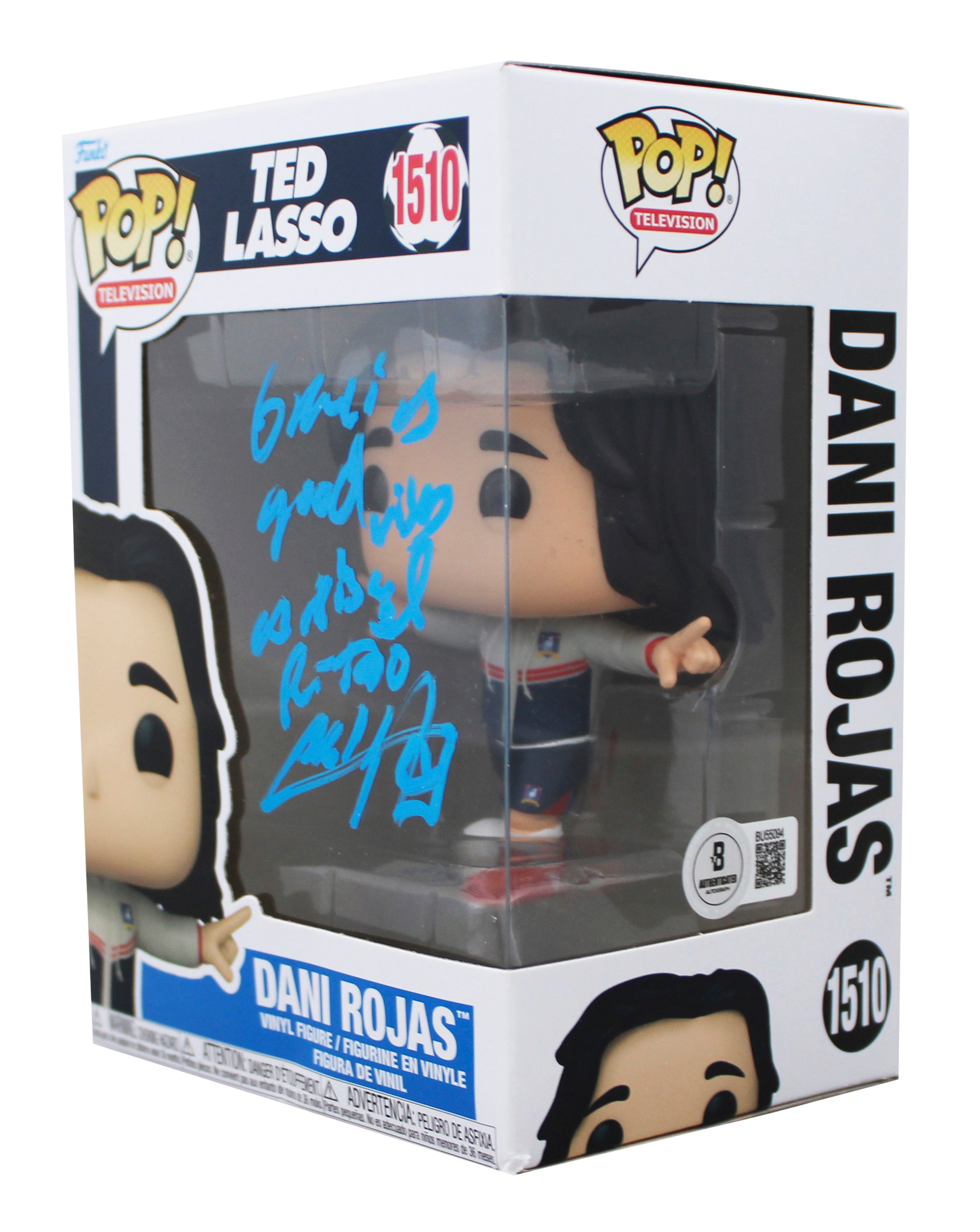 Cristo Fernandez Ted Lasso Signed Dani Rojas #1510 Funko Pop Vinyl Figure BAS