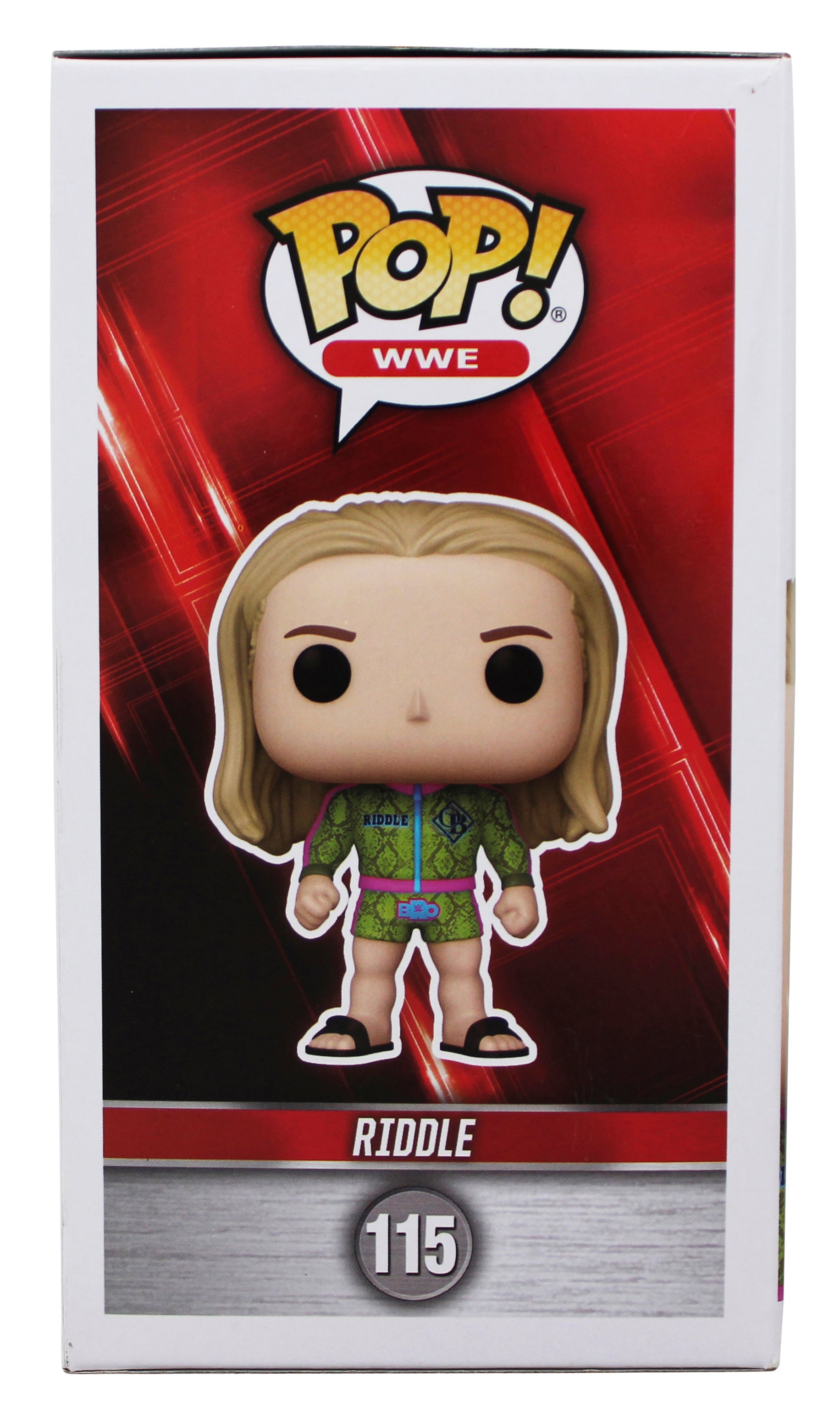 Matt Riddle "Bro" Authentic Signed WWE #115 Funko Pop Vinyl Figure BAS #BU55073
