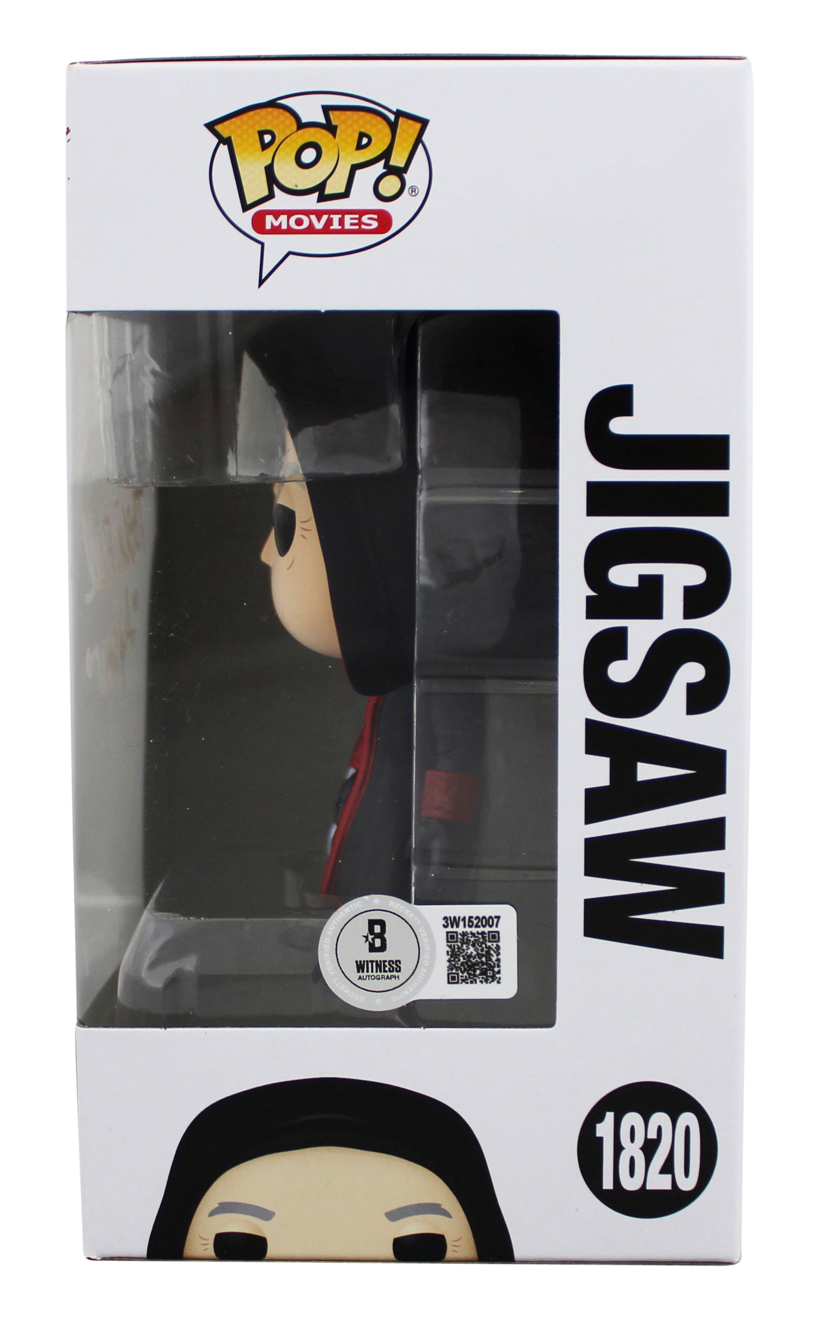 Tobin Bell Saw "Jigsaw" Signed #1820 Funko Pop Vinyl Figure W/ White Sig BAS Wit