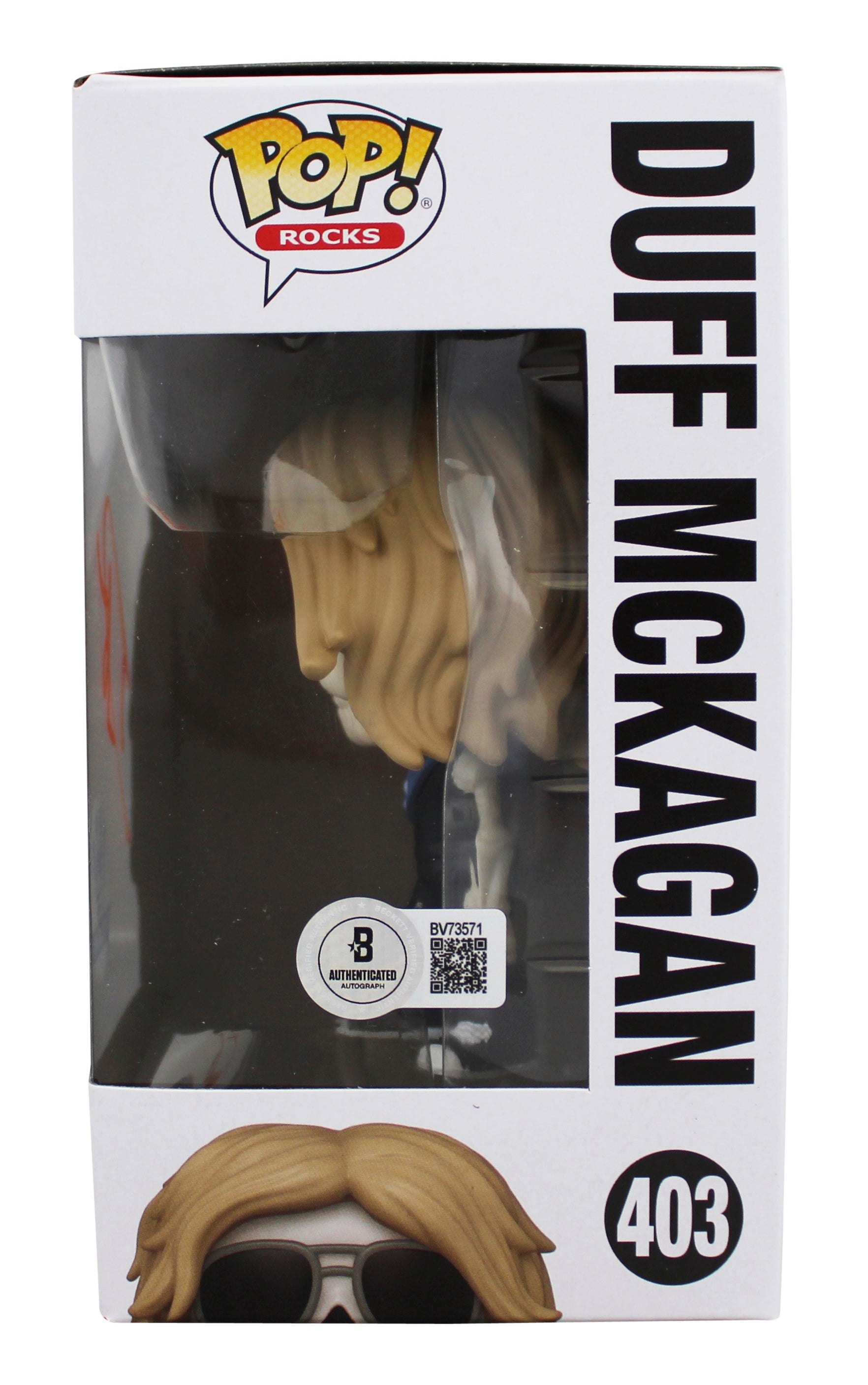 Duff McKagan Guns N' Roses Signed #403 Funko Pop Vinyl Figure BAS #BV73571