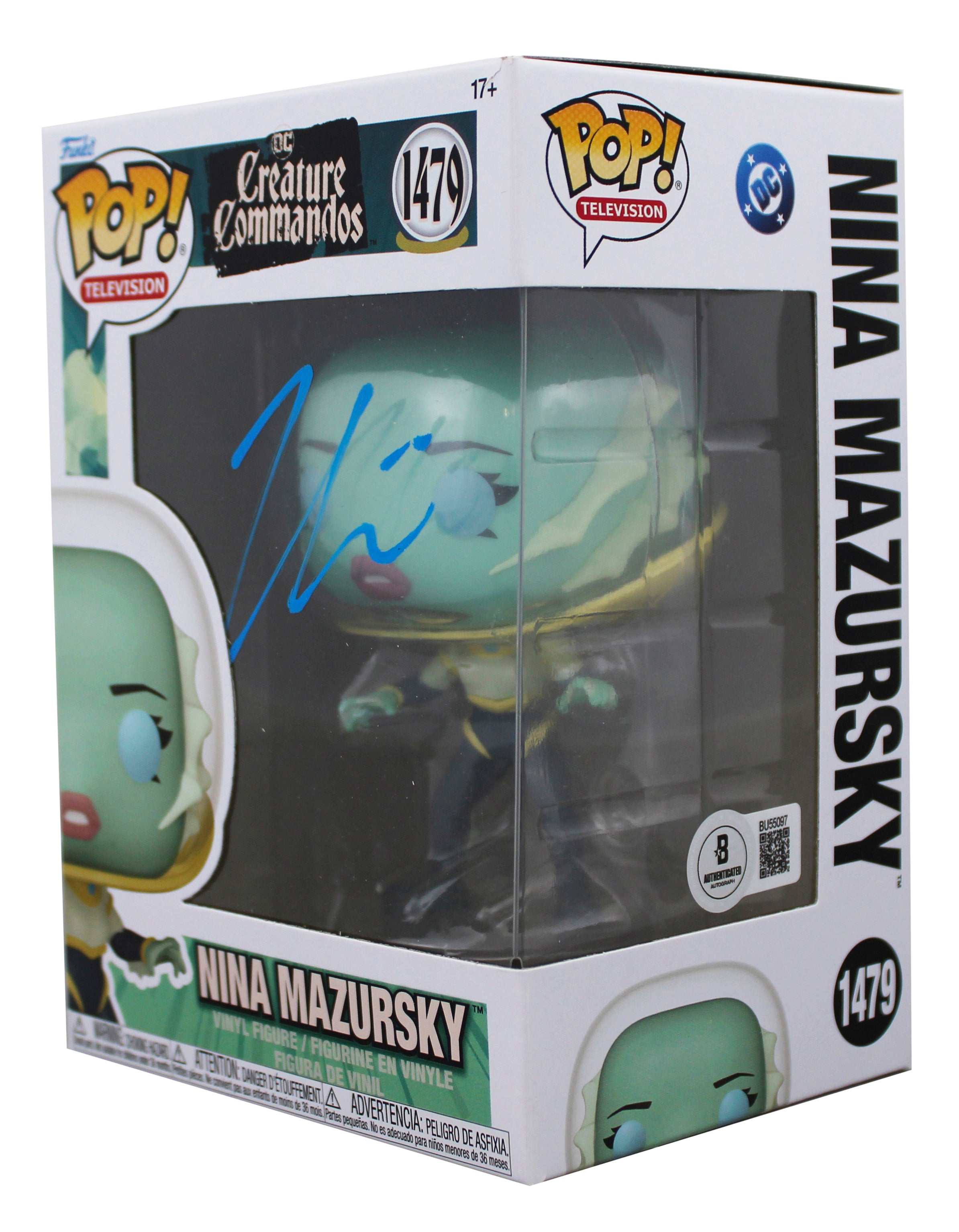 Zoe Chao Signed DC Creature Commandos Nina Mazursky Funko Pop Vinyl Figure BAS