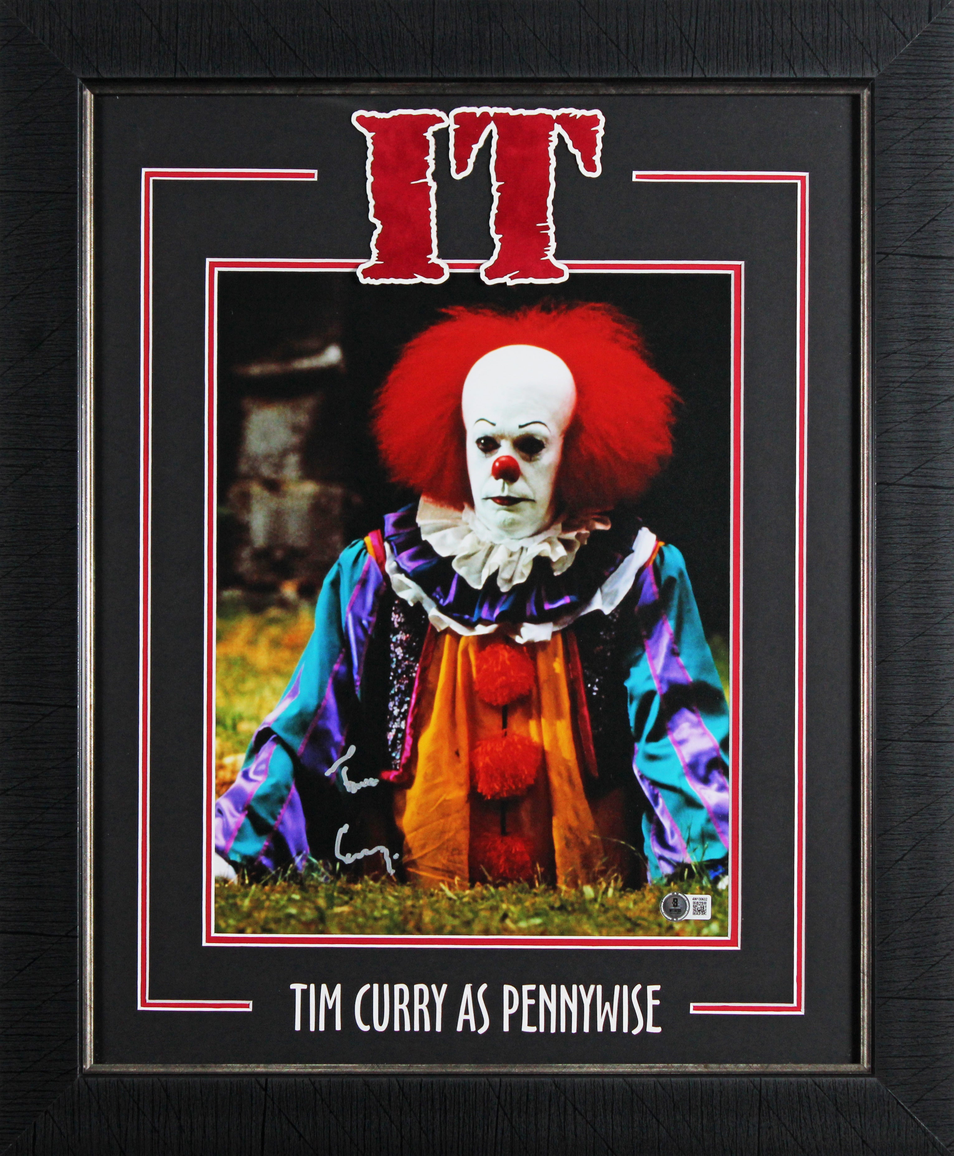 Tim Curry IT Authentic Signed 11x14 Framed Vertical Photo Autographed BAS 1