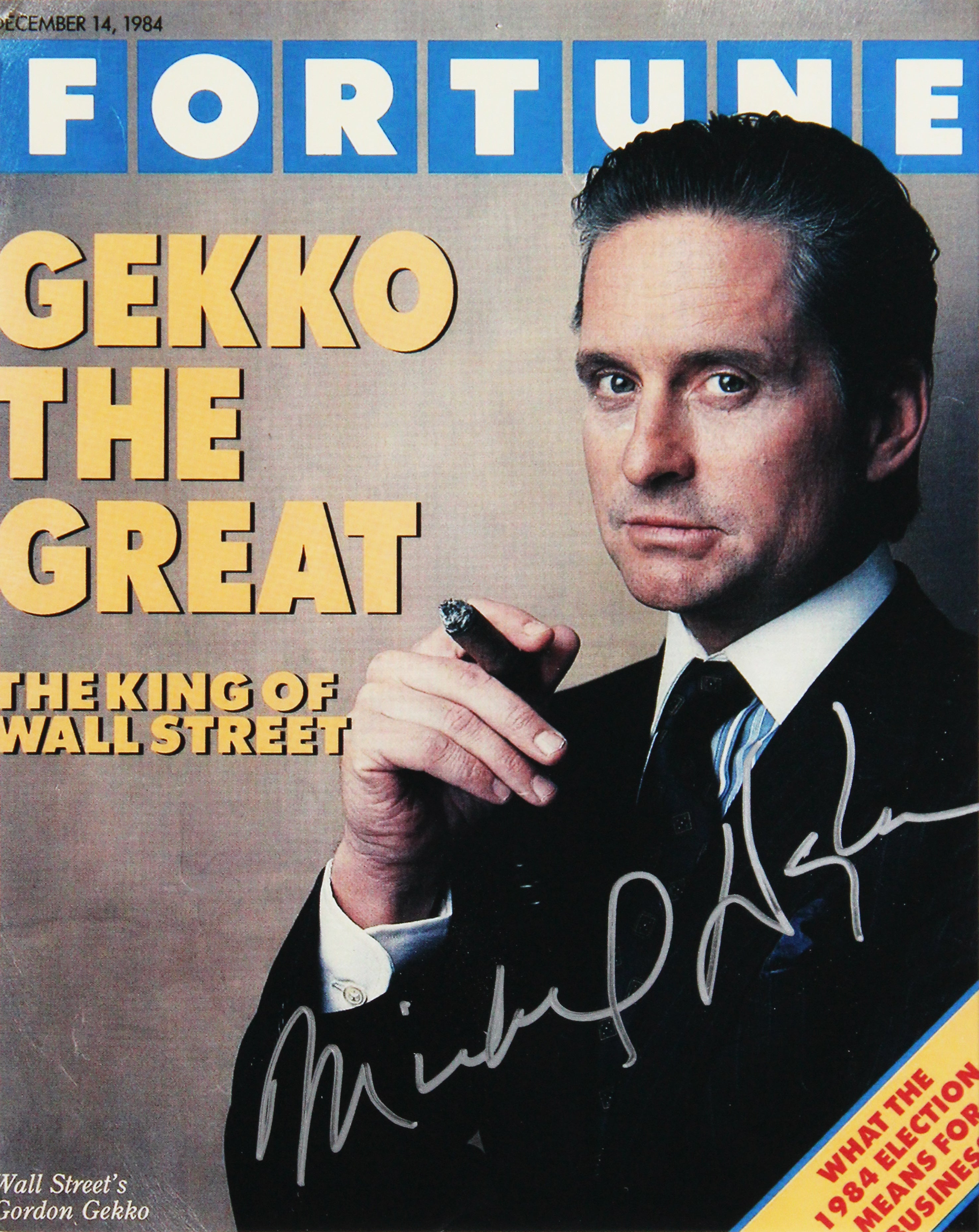 Michael Douglas Wall Street Authentic Signed 8x10 Framed Vertical Photo BAS