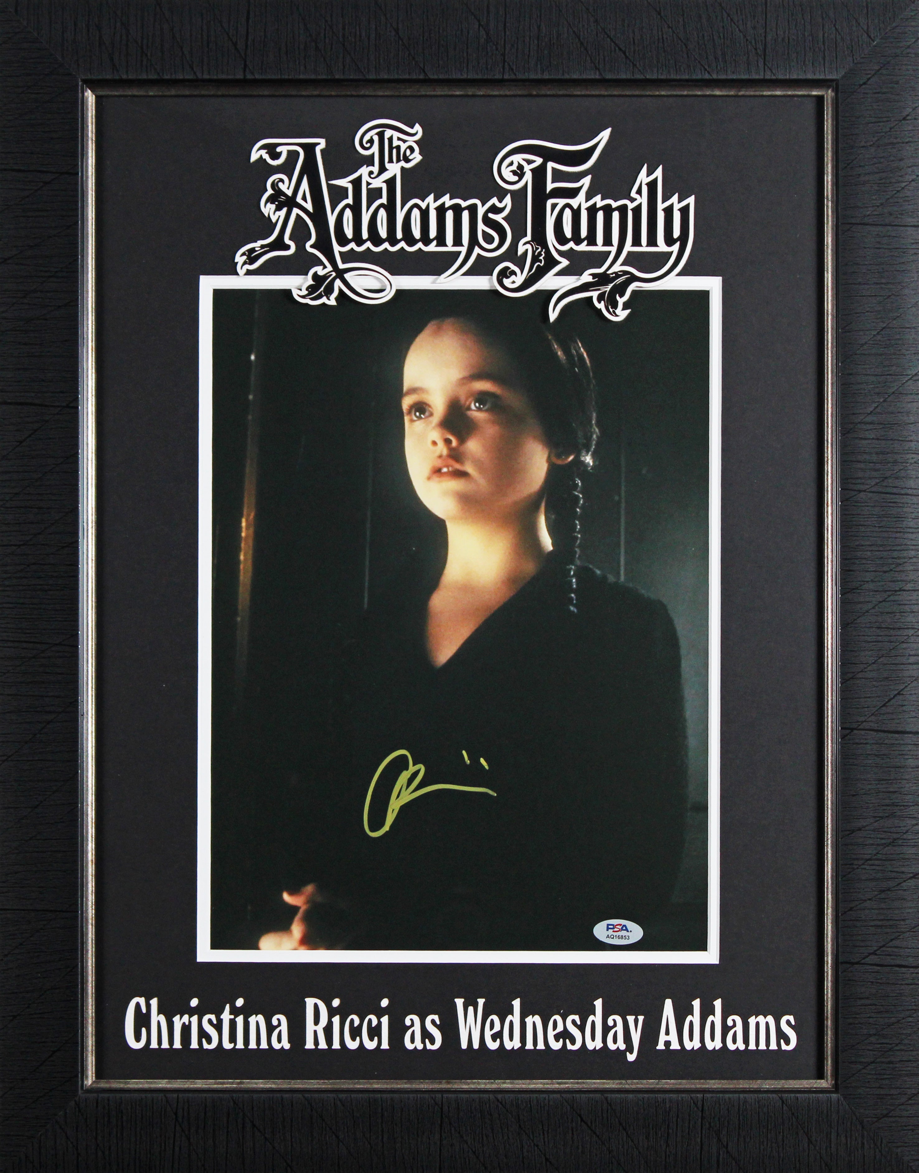 Christina Ricci The Addams Family Signed 11x14 Framed Photo PSA/DNA #AQ16853