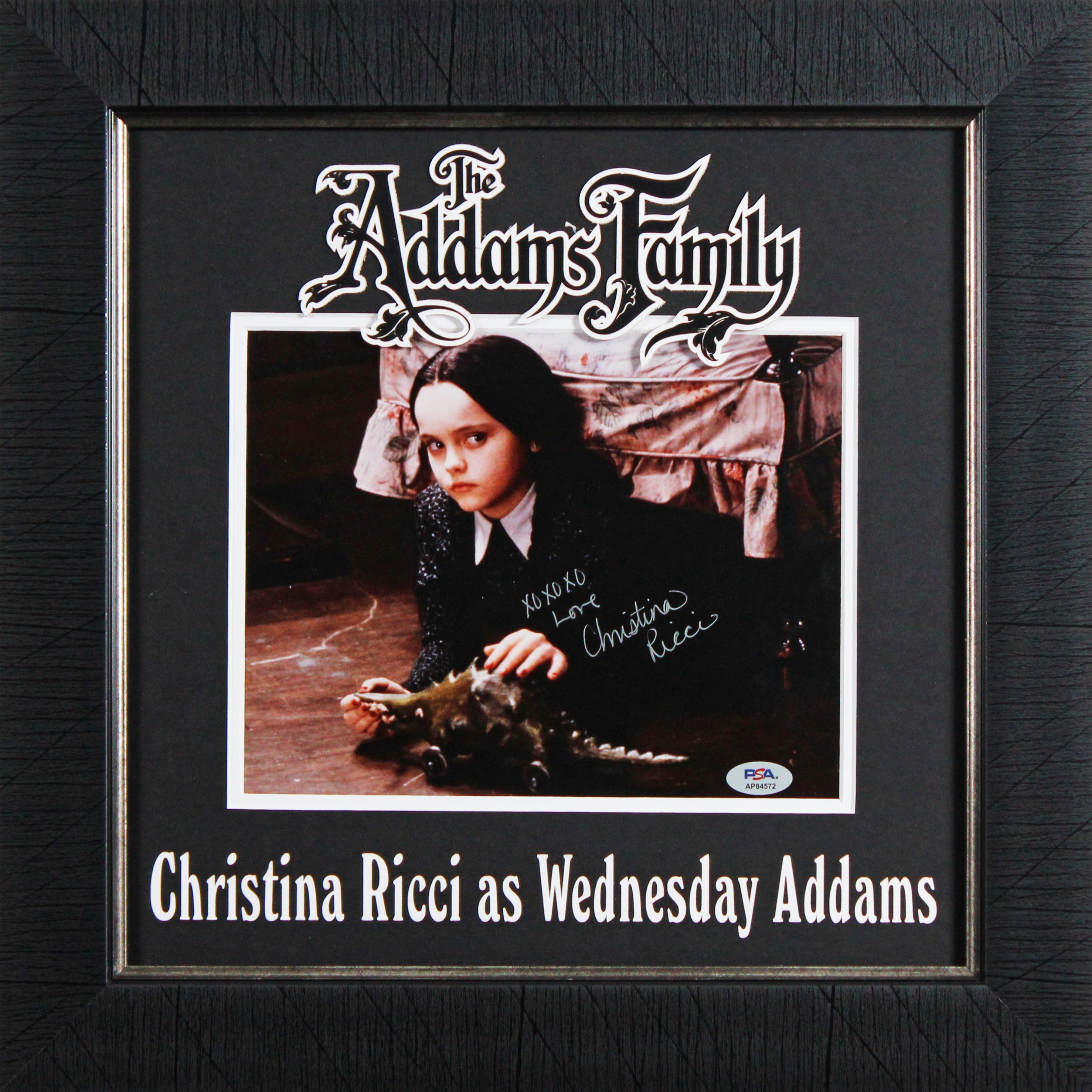 Christina Ricci The Addams Family "Love" Signed 8x10 Framed Photo PSA #AP84572