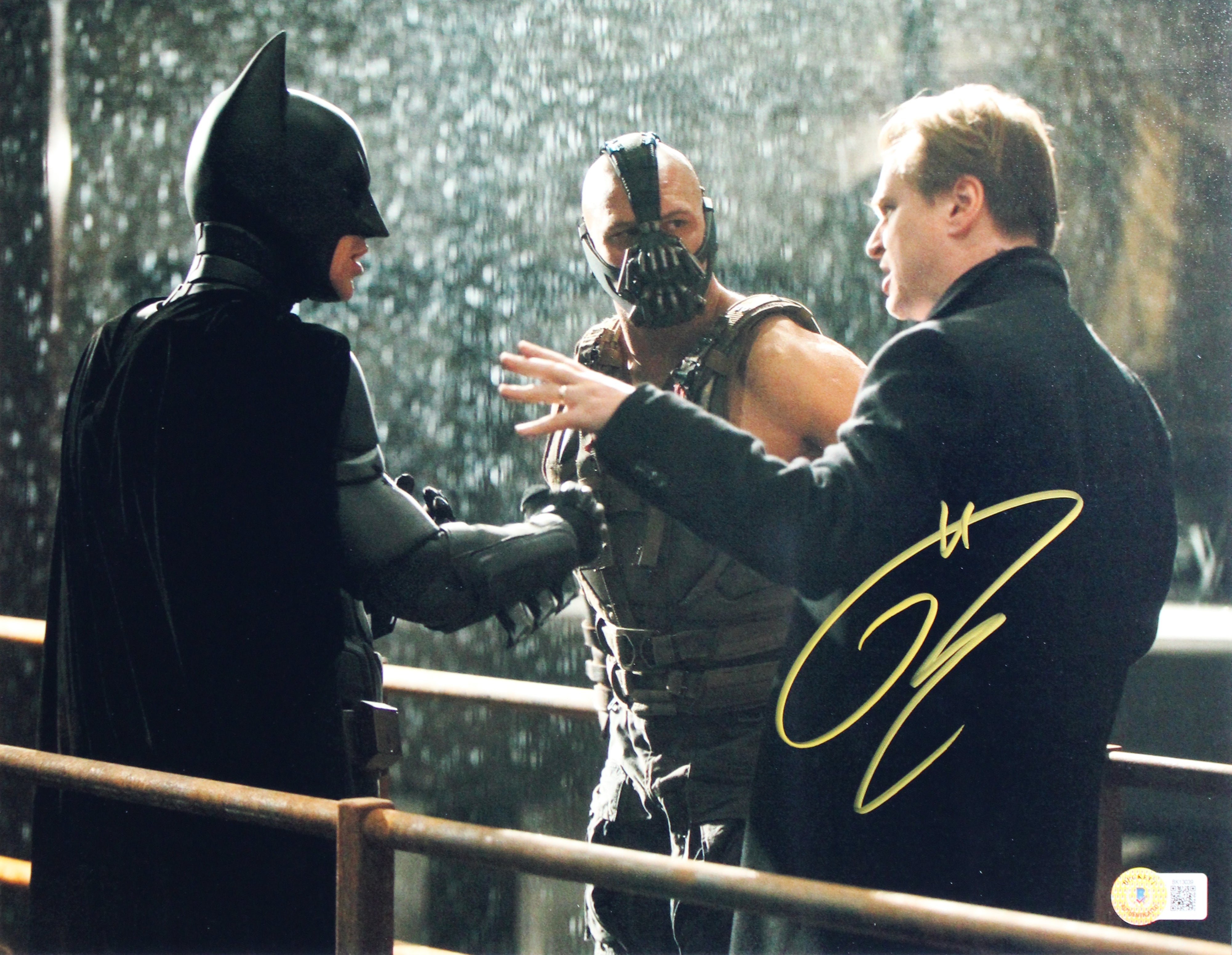 Tom Hardy Batman The Dark Knight Rises Signed 11x14 Framed Photo BAS #BK13039