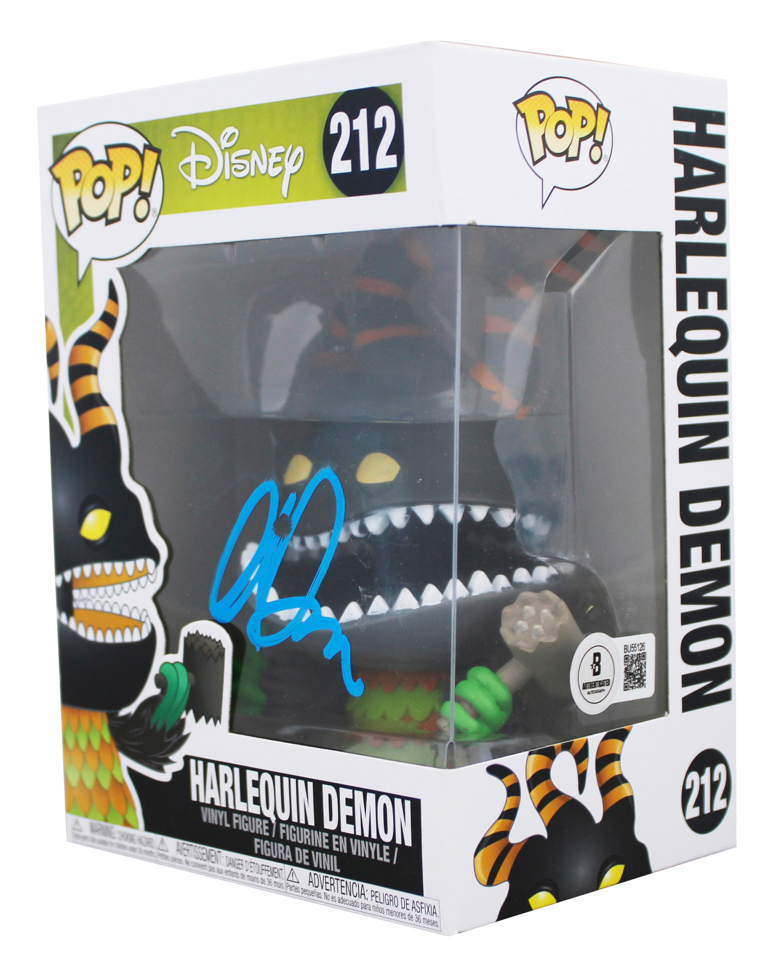 Greg Proops Signed Harlequin Demon #212 Funko Pop Vinyl Figure BAS #BU55126