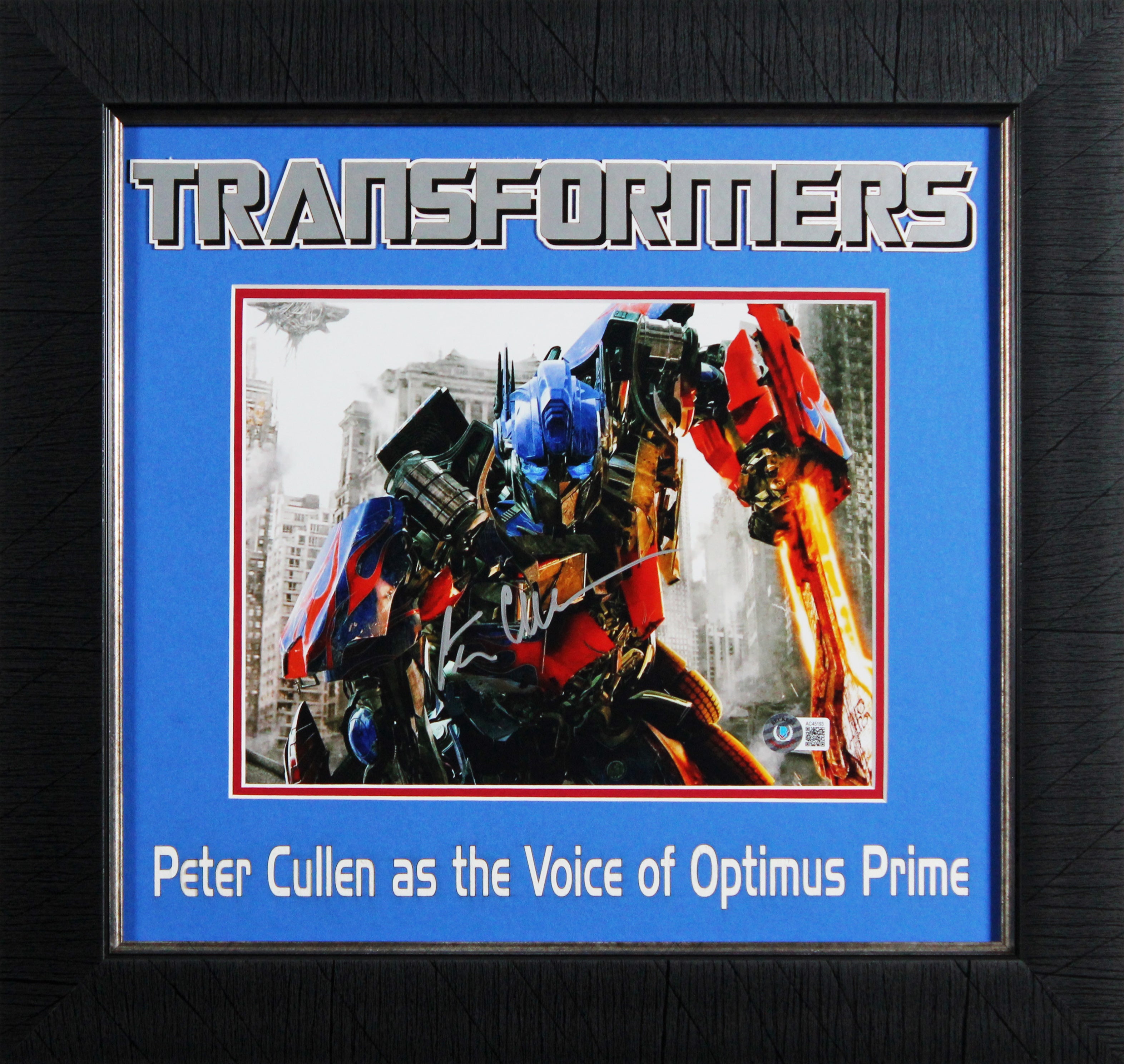 Peter Cullen Transformers Authentic Signed 8x10 Framed Photo BAS #AC45193
