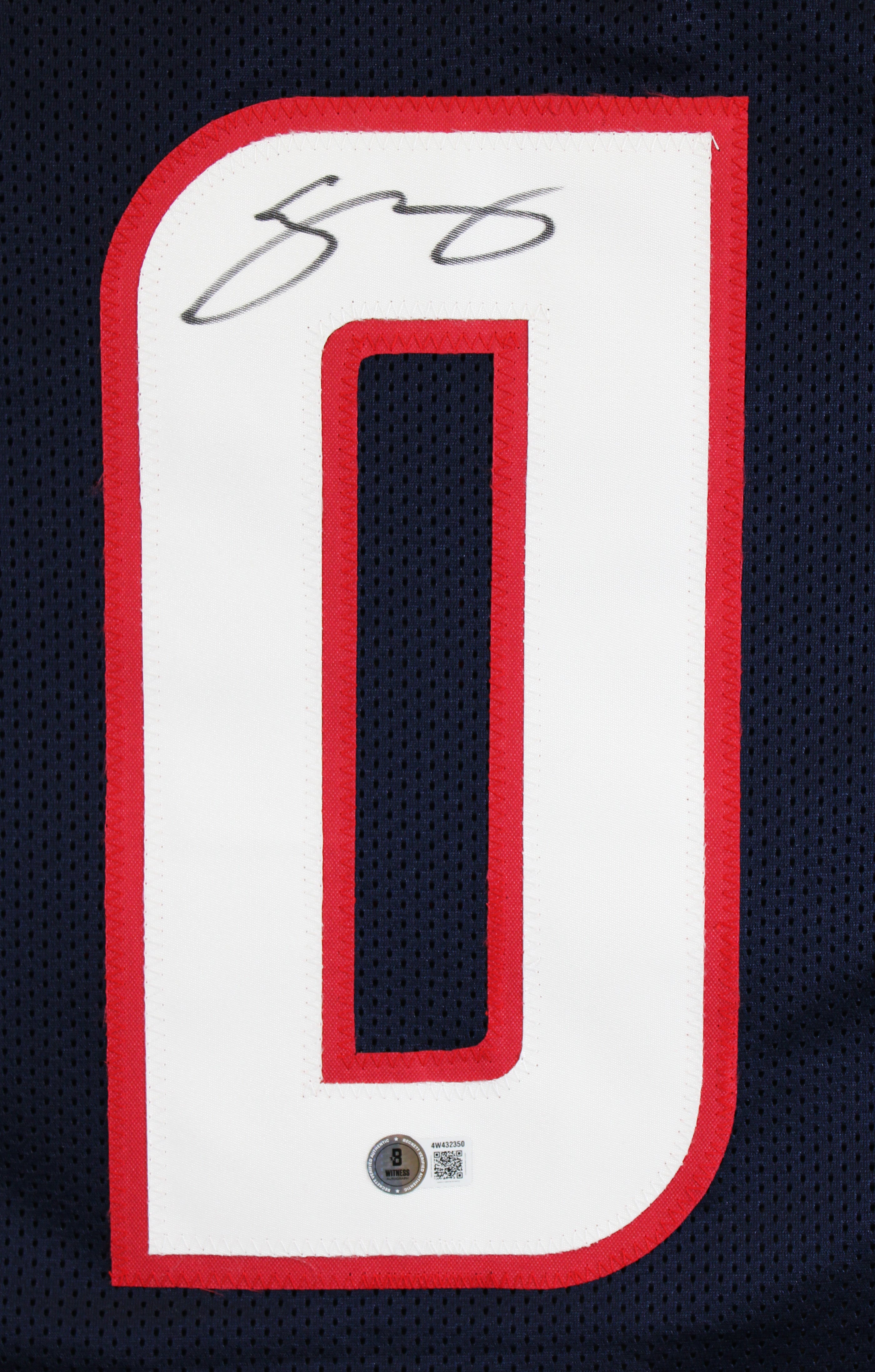 Azeez Al-Shaair Authentic Signed Navy Pro Style Jersey Autographed BAS Witnessed