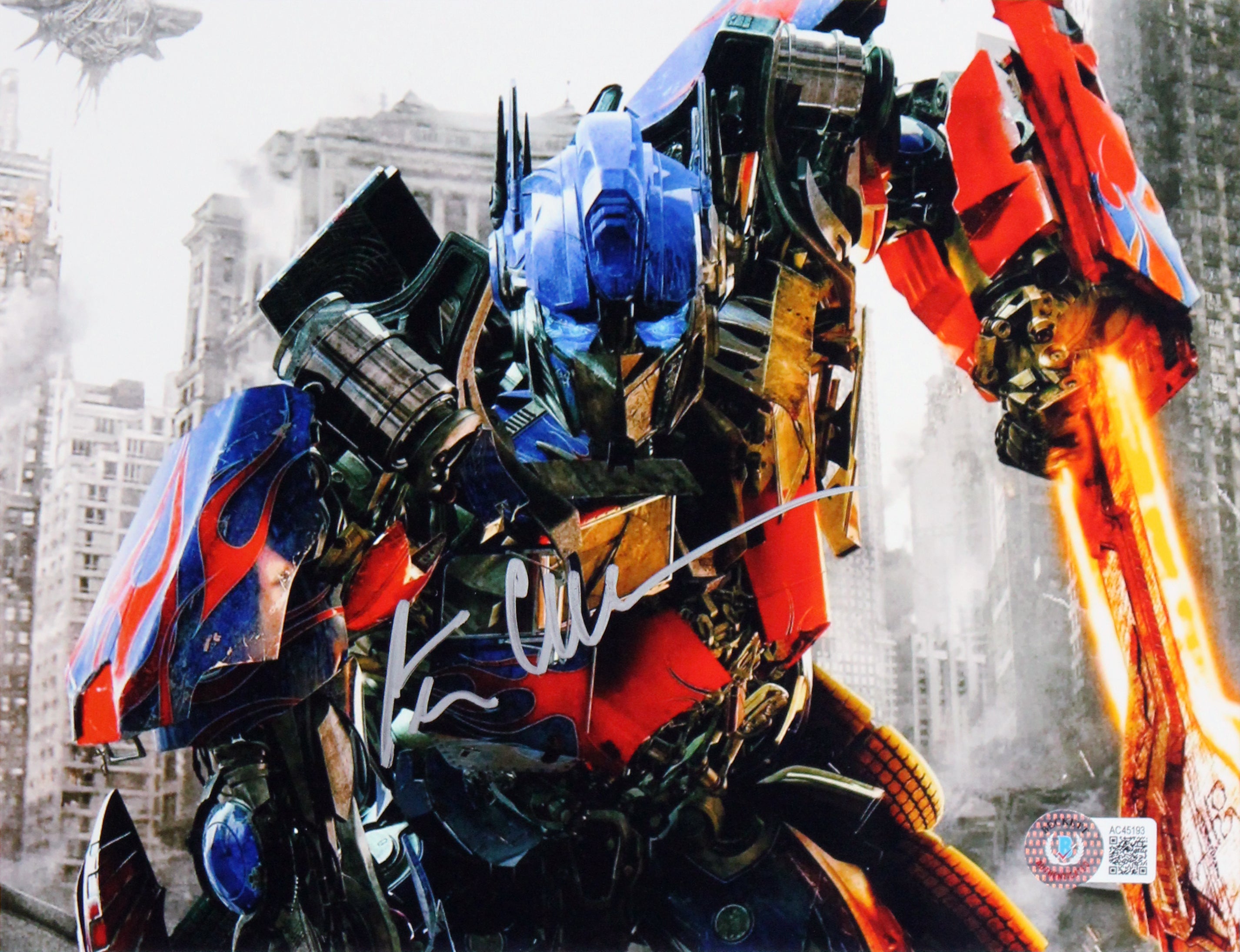 Peter Cullen Transformers Authentic Signed 8x10 Framed Photo BAS #AC45193