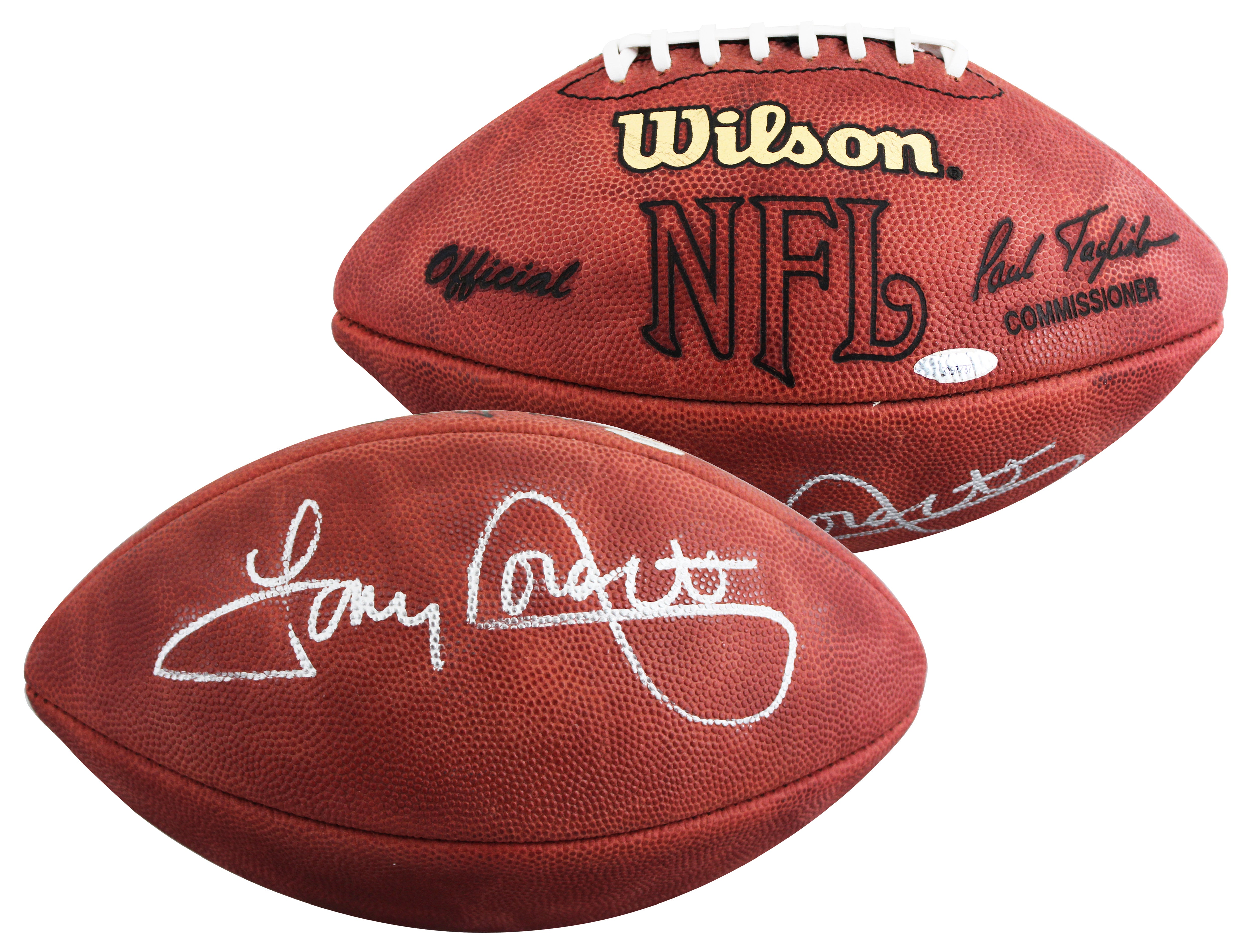 Cowboys Tony Dorsett Authentic Signed Official Wilson Nfl Football BAS #BY103586