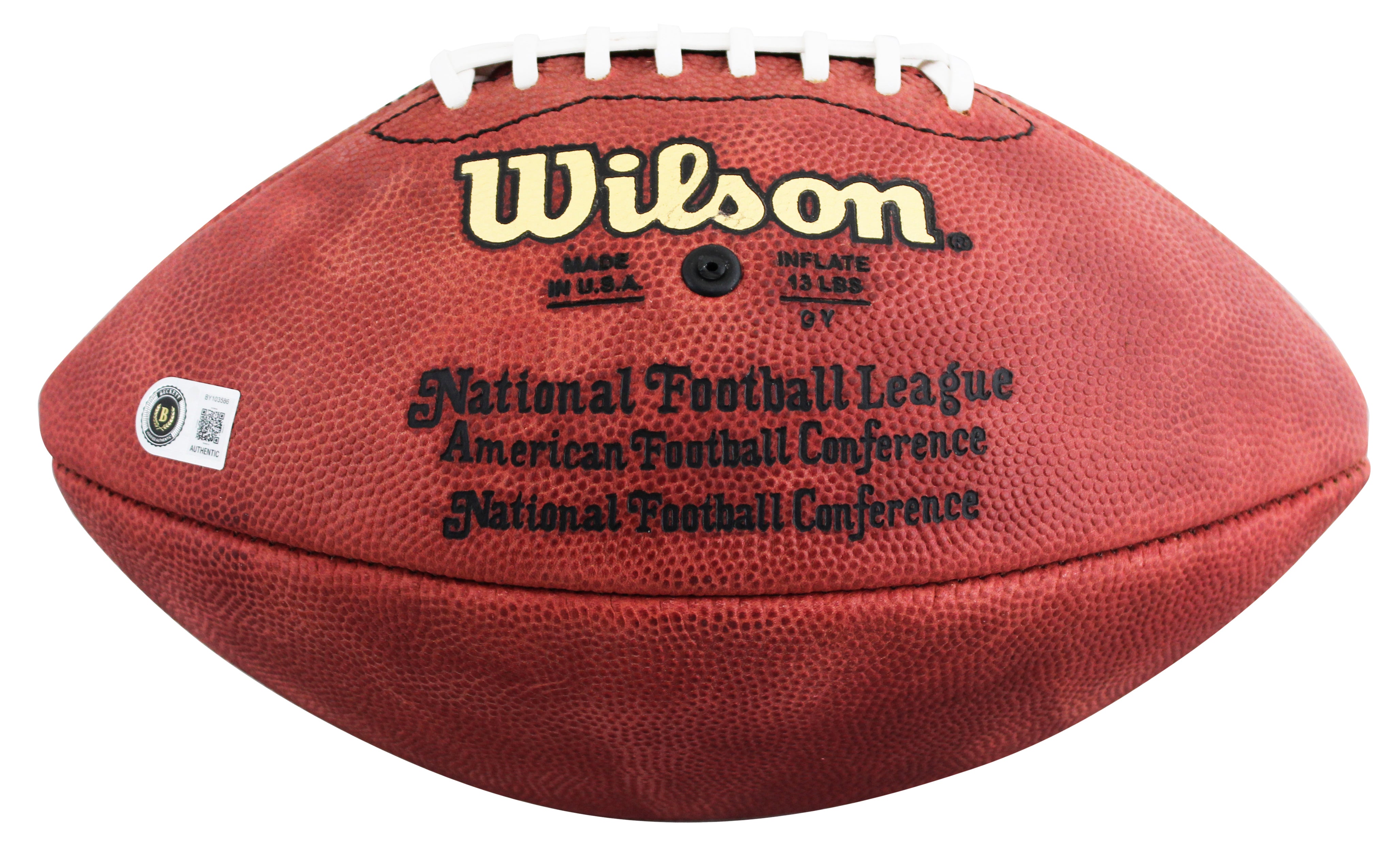 Cowboys Tony Dorsett Authentic Signed Official Wilson Nfl Football BAS #BY103586