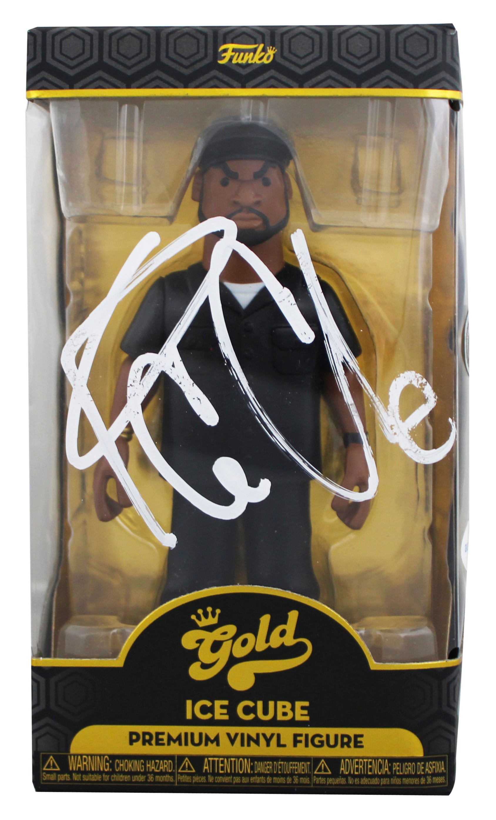 Ice Cube Authentic Signed Gold Funko Pop Premium Vinyl Figure BAS #BY103581
