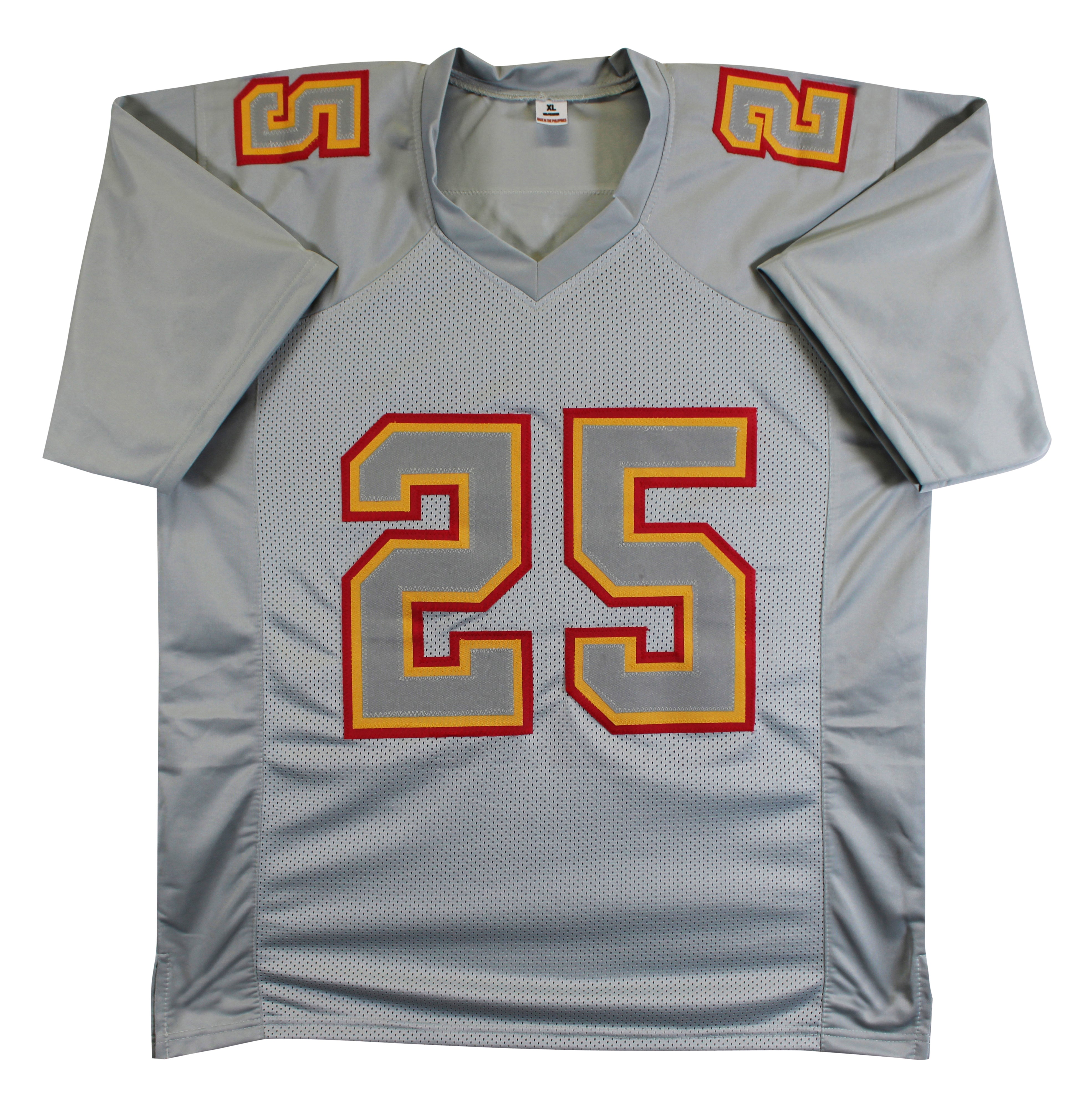 Jamaal Charles Authentic Signed Grey Pro Style Jersey Autographed BAS Witnessed