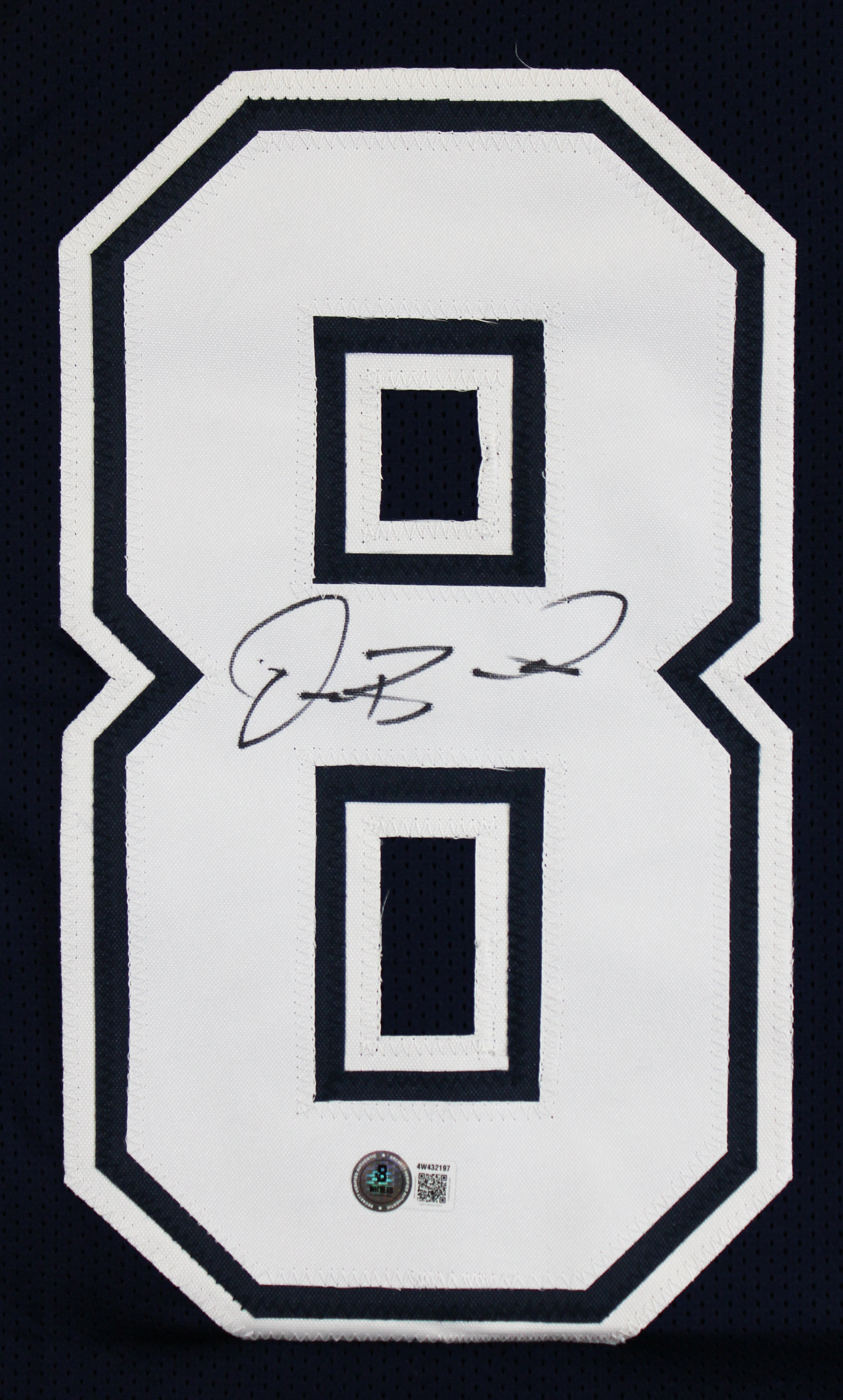 Dez Bryant Authentic Signed Navy Pro Style Jersey Autographed BAS Witnessed