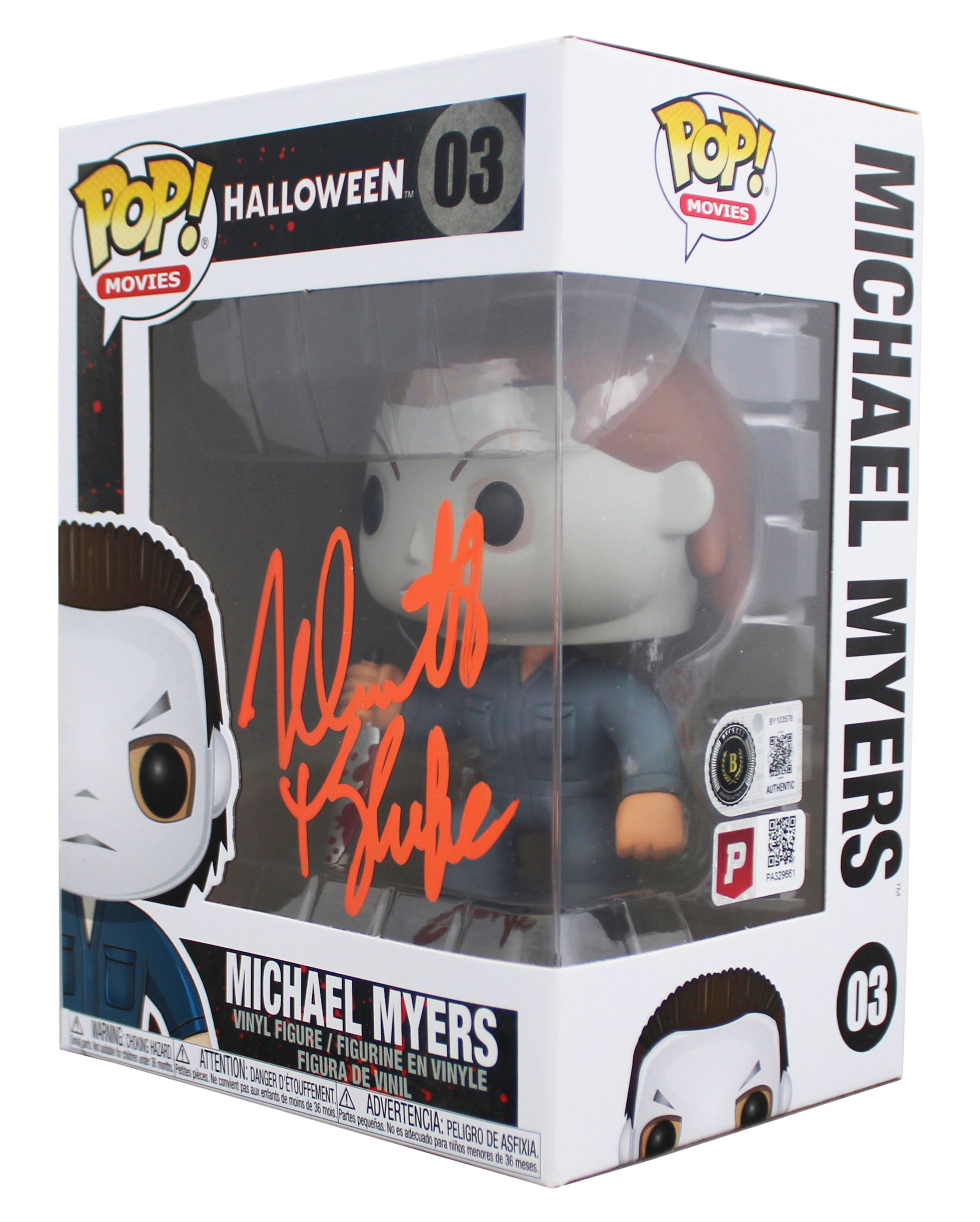 Nick Castle Halloween Signed Mike Myers #03 Funko Pop Vinyl Figure BAS #BY103576