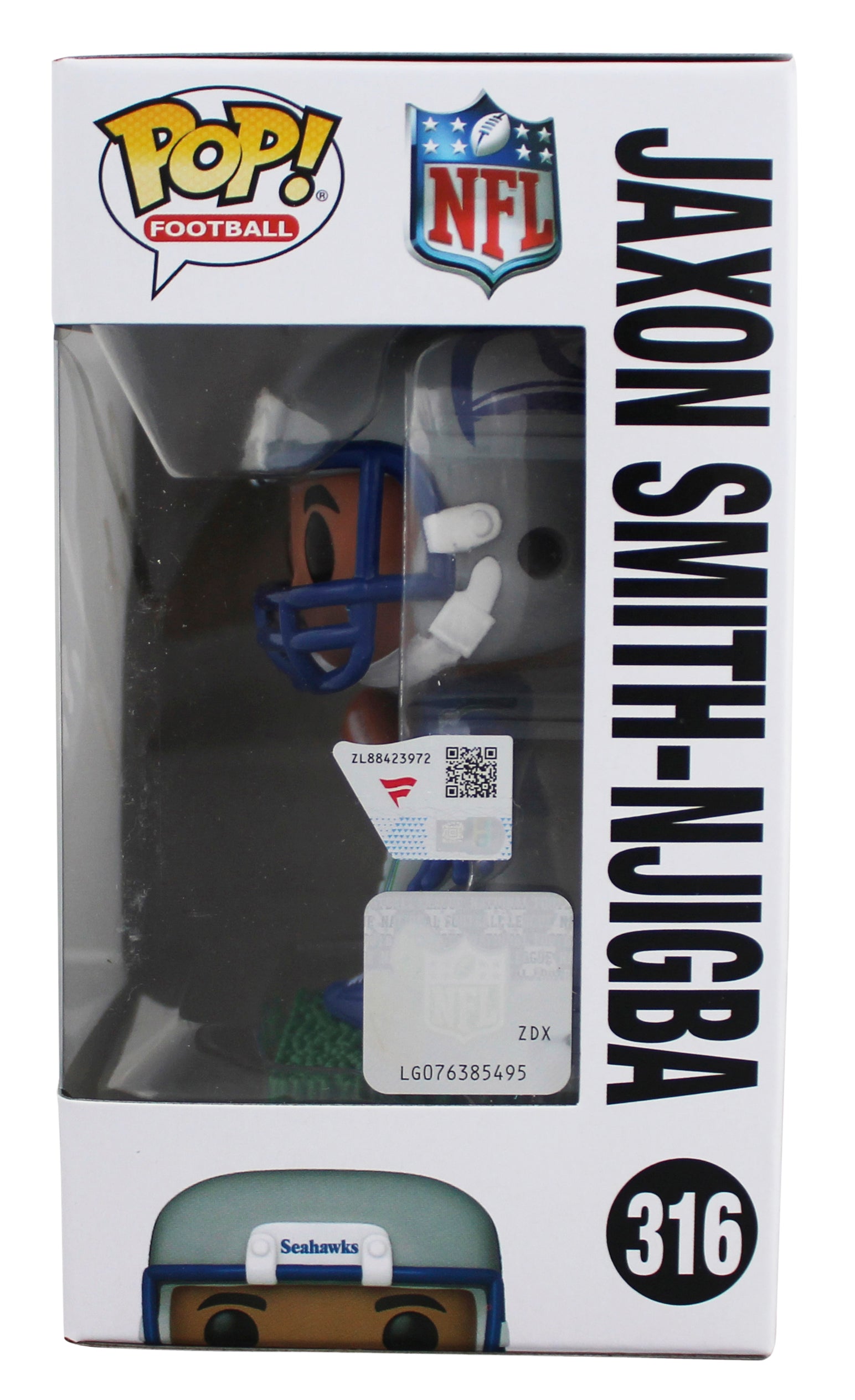 Seahawks Jaxon Smith-Njigba Signed #316 Funko Pop Vinyl Figure Fanatics
