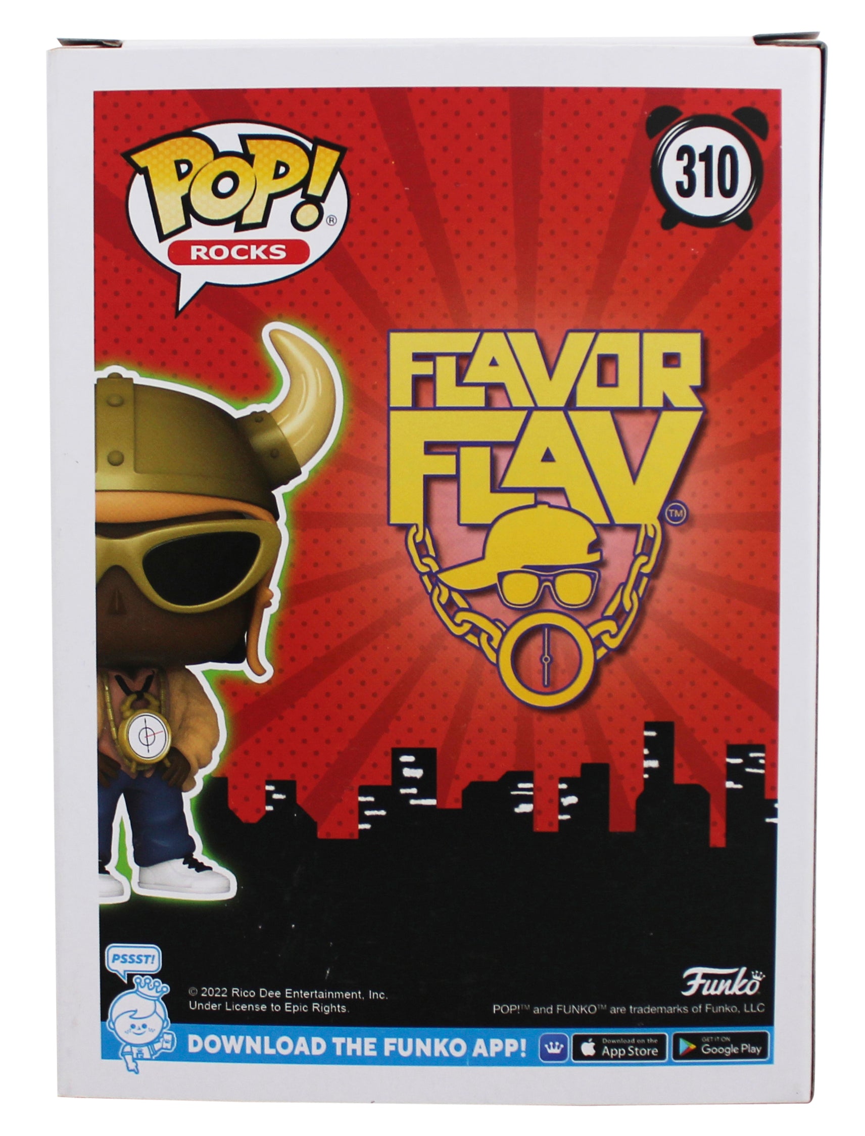 Flavor Flav Authentic Signed #310 Funko Pop Vinyl Figure BAS #BY103577