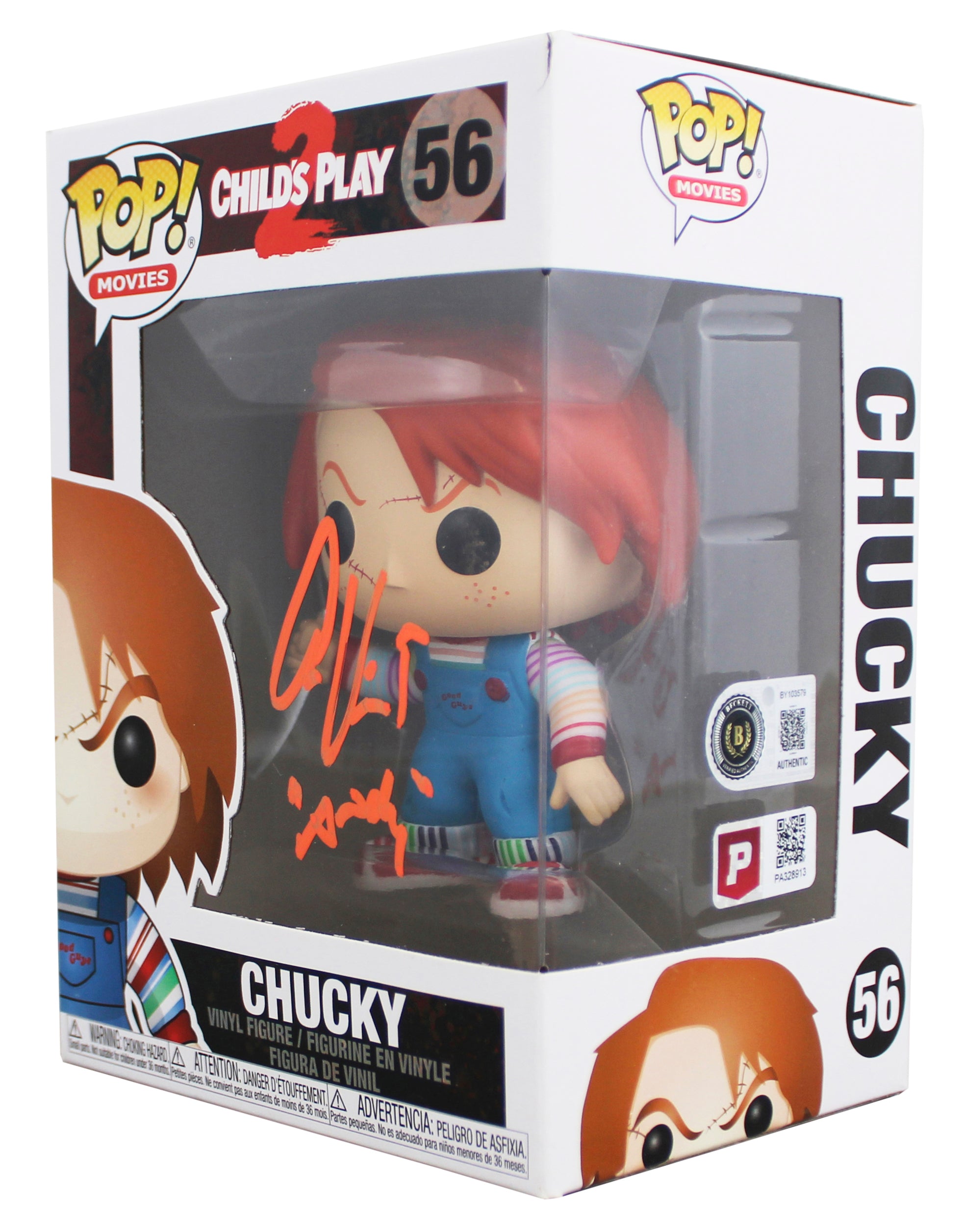 Alex Vincent Child's Play "Andy" Signed #56 Funko Pop Vinyl Figure BAS #BY103579