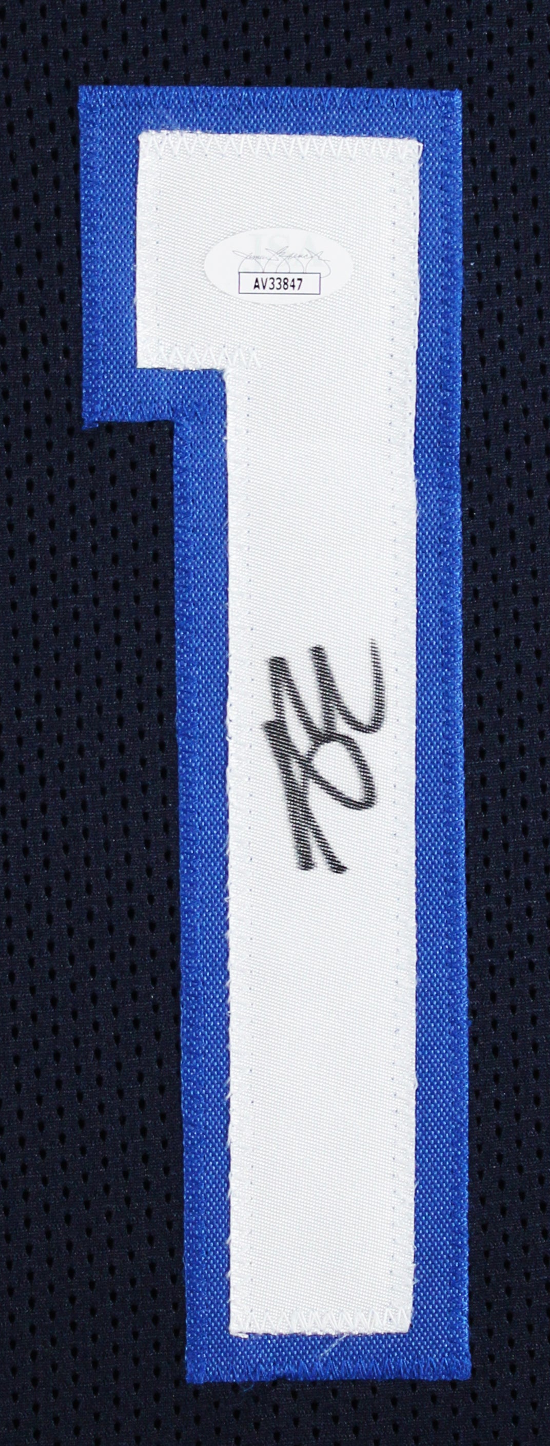 Anthony Edwards Authentic Signed Navy Blue Pro Style Framed Jersey JSA #AV33847