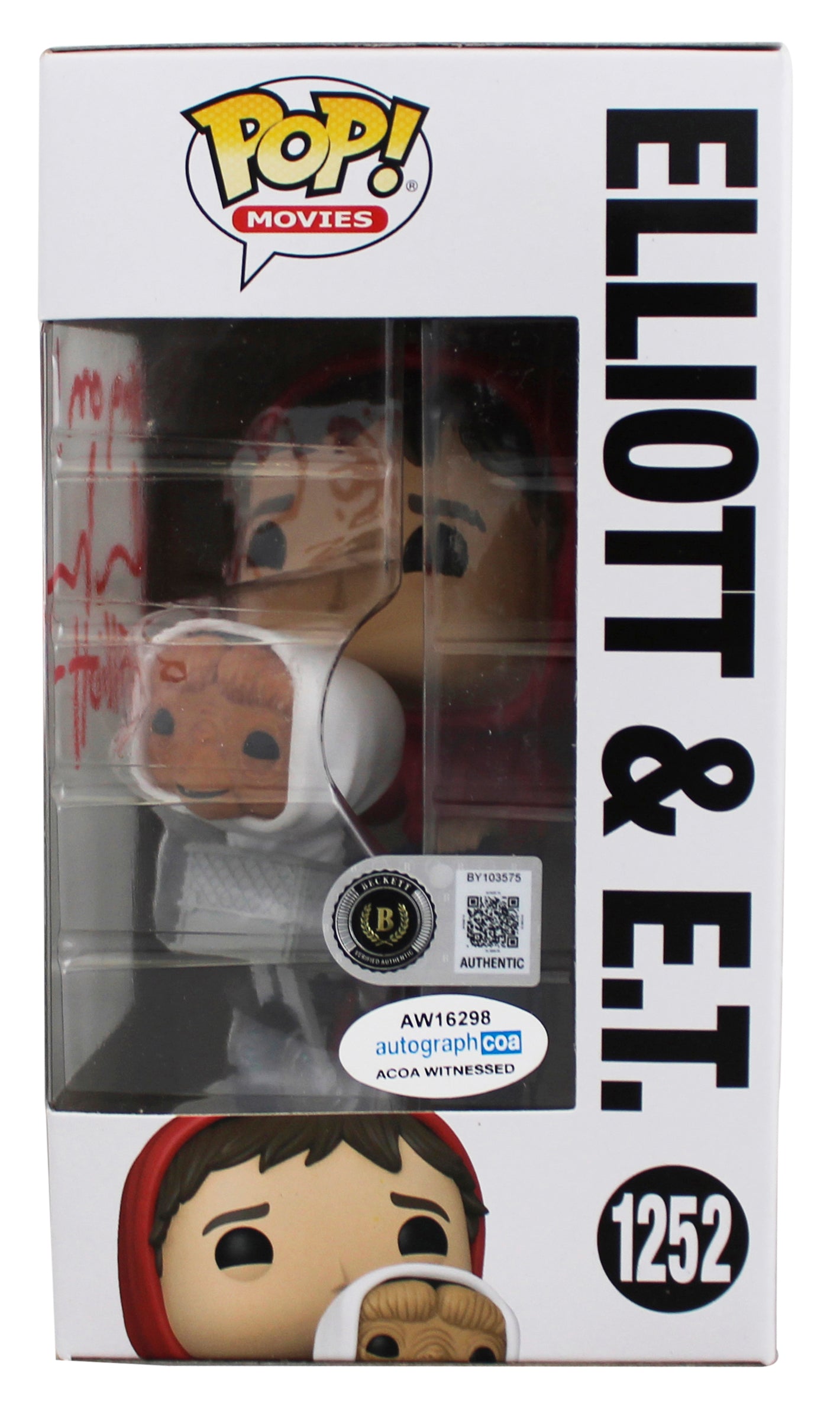 Henry Thomas E.T. "2x Insc" Signed #1252 Funko Pop Vinyl Figure BAS #BY103575