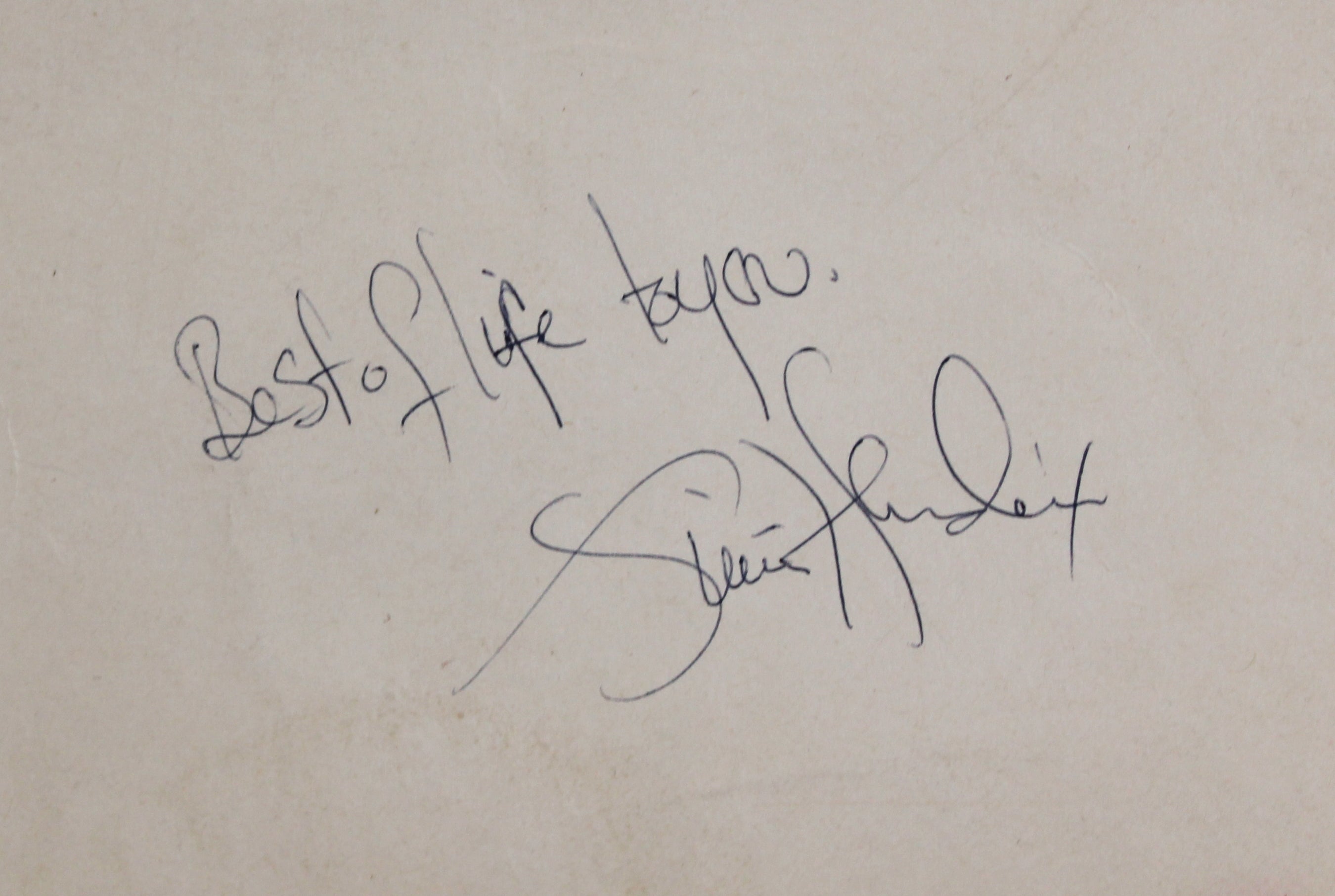 Jimi Hendrix "Best Of Life To You" Signed 22.5x28.5 Dwight Ross Artwork BAS LOA